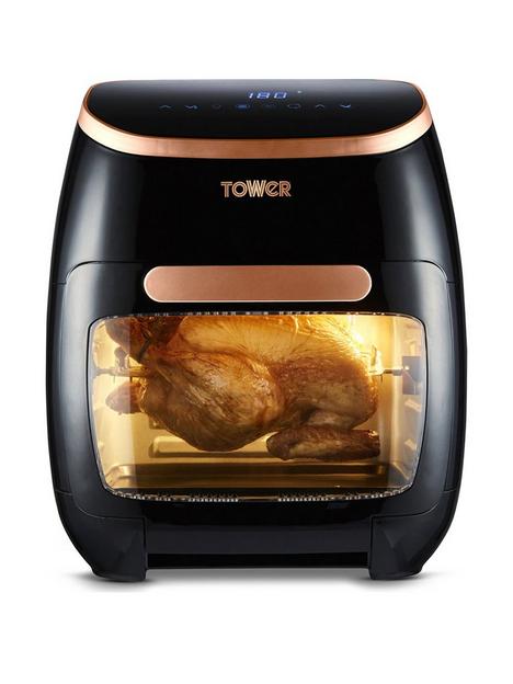tower-xpress-pro-vortx-5-in-1-digital-air-fryer-oven-11l-black-and-rose-gold-t17039rgb