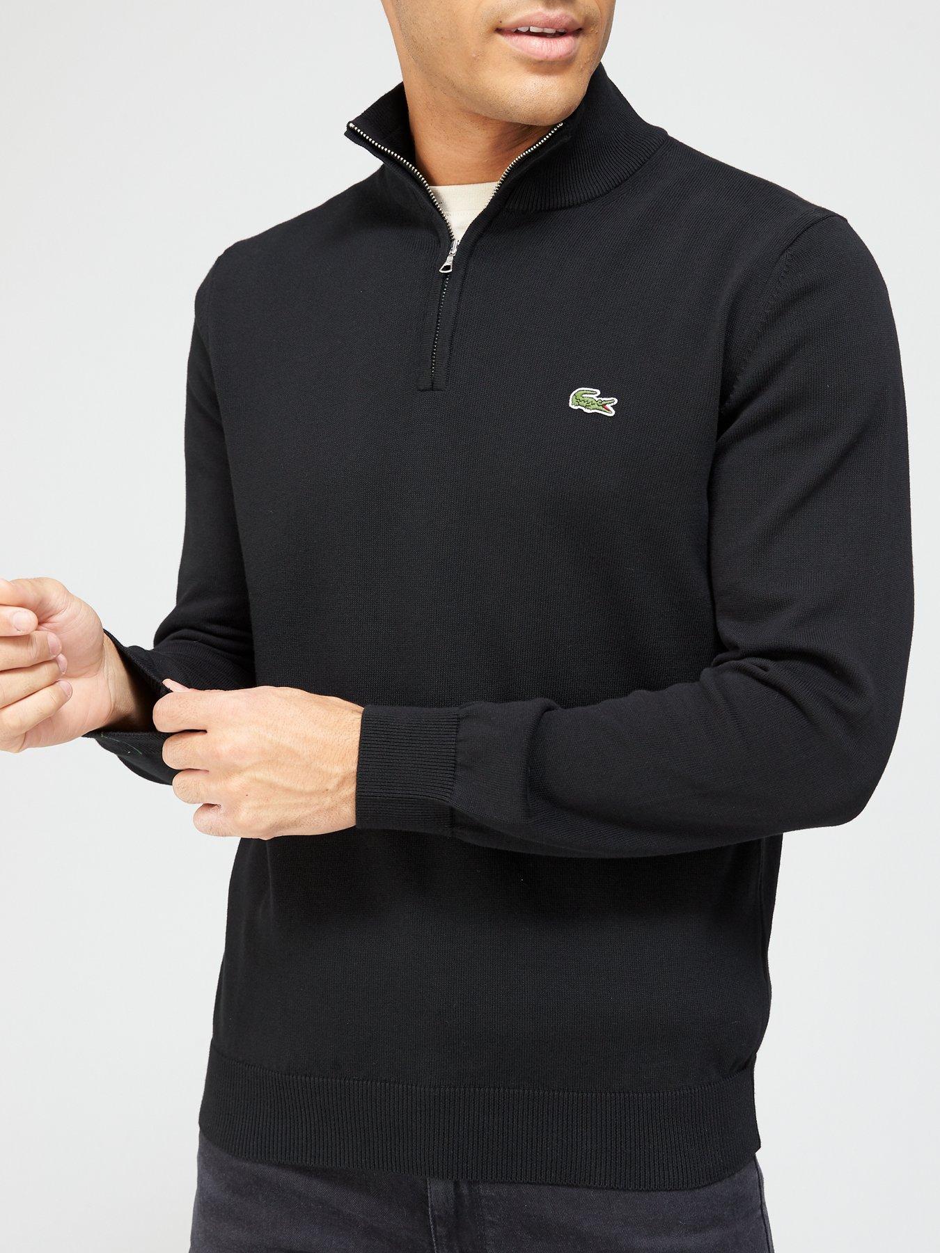 lacoste-half-zip-knit-jumper-blacknbspfront