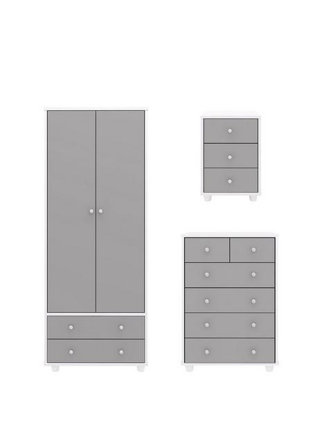 miami-fresh-kidsnbsp3-piece-package-2-door-2-drawer-wardrobe-5-drawer-chest-3-drawer-bedside-chest-grey
