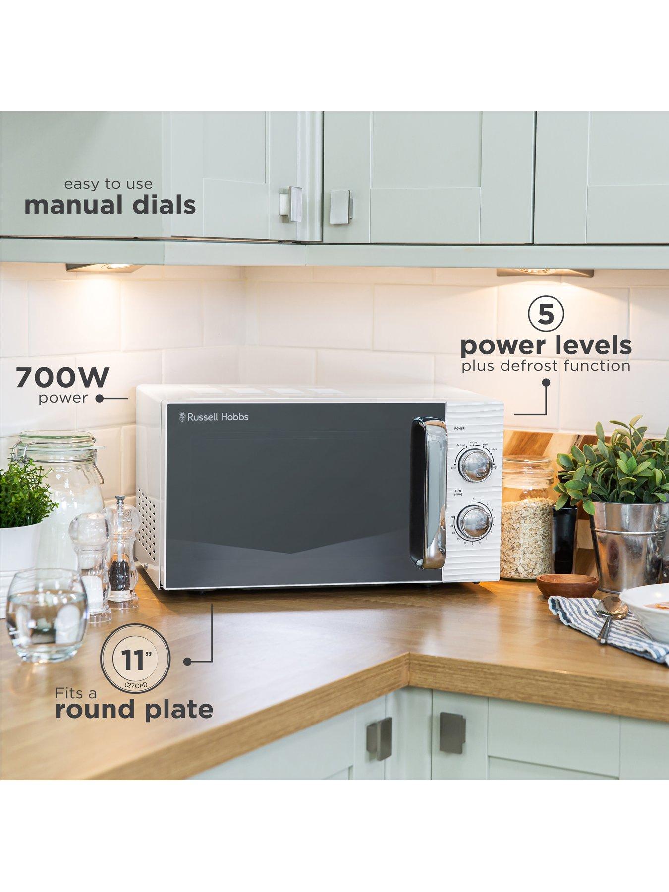 Image 4 of 8 of Russell Hobbs RHM1731&nbsp;Inspire White Compact Manual Microwave