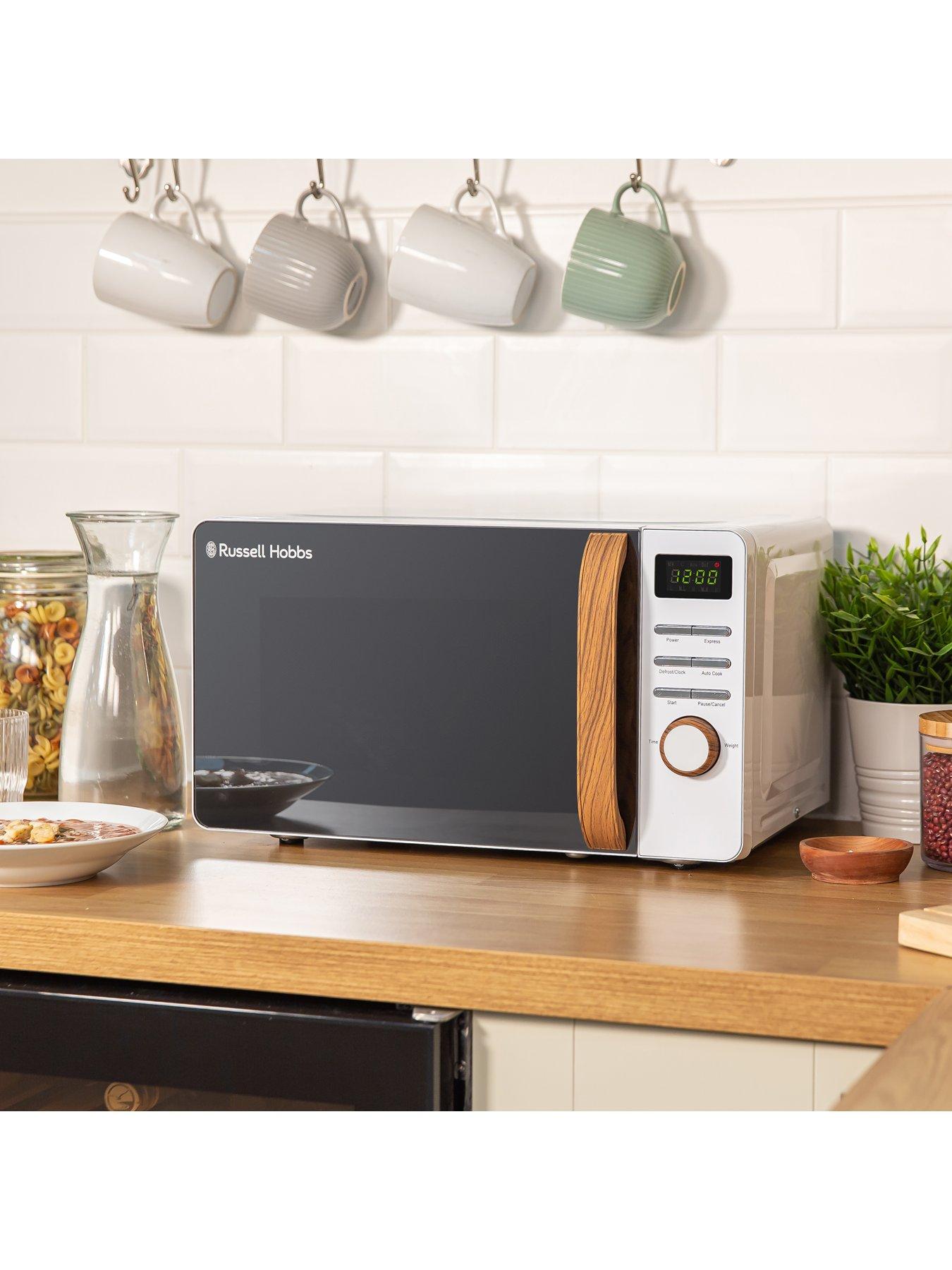 Image 3 of 8 of Russell Hobbs RHMD714 Scandi White Digital Microwave