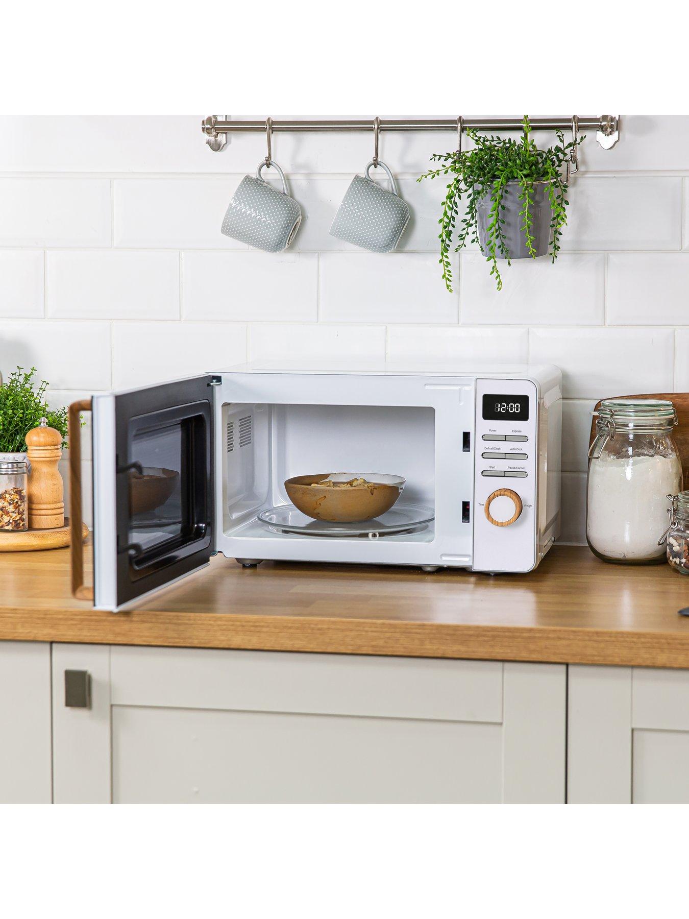 Image 4 of 8 of Russell Hobbs RHMD714 Scandi White Digital Microwave