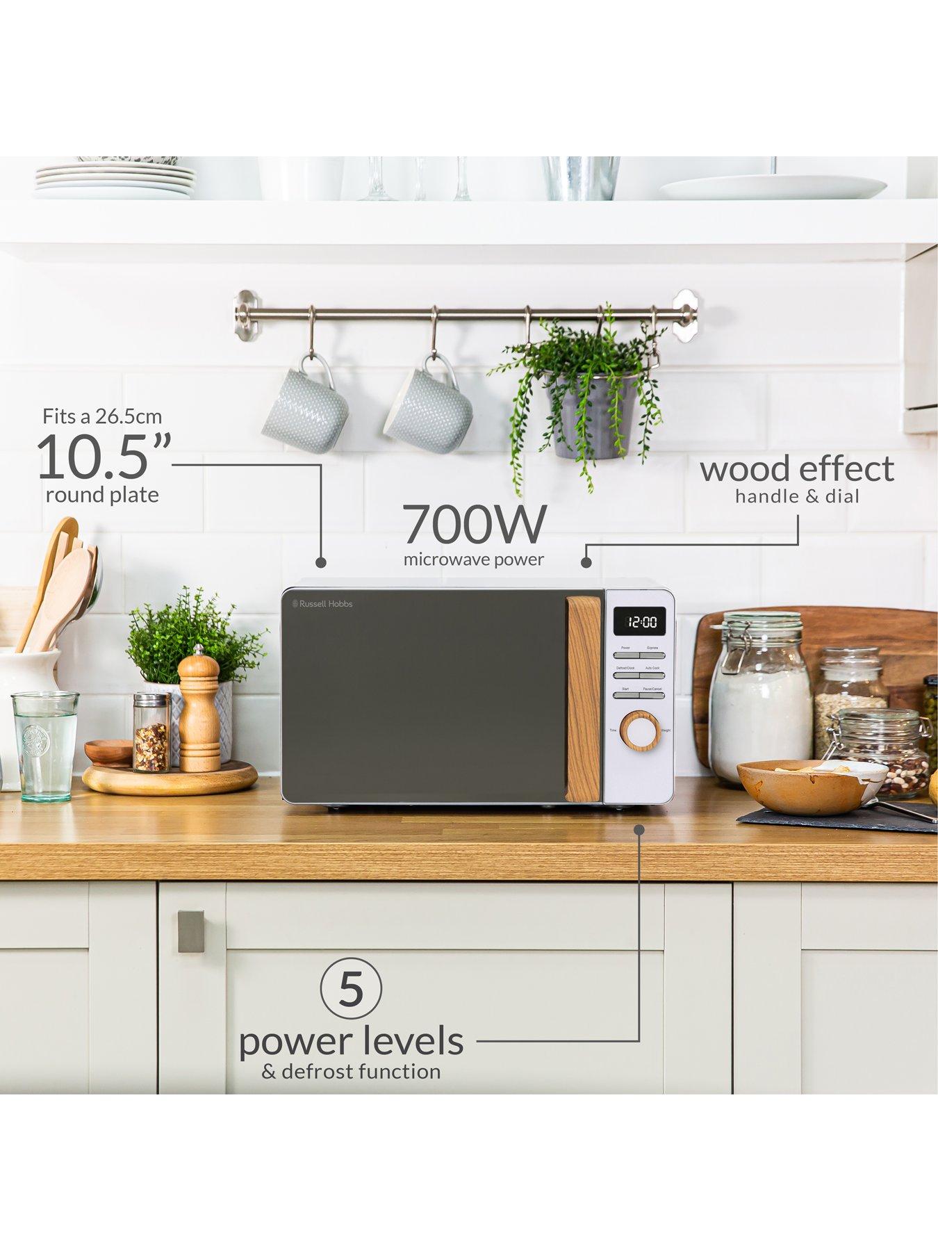 Image 7 of 8 of Russell Hobbs RHMD714 Scandi White Digital Microwave