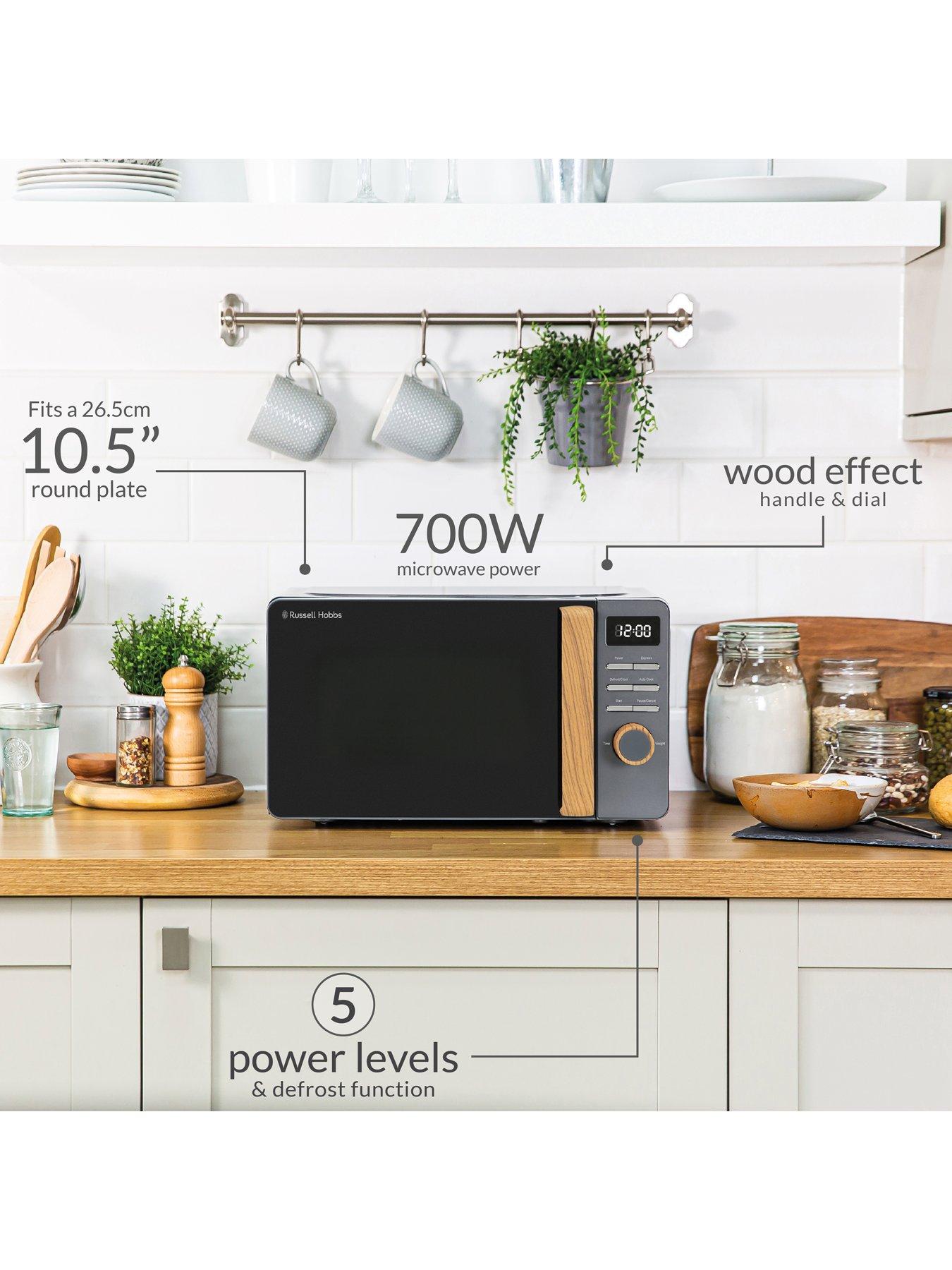 Image 7 of 8 of Russell Hobbs RHMD714G Scandi Grey Digital Microwave
