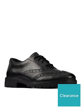 clarks-youth-loxham-lace-up-brogue-black