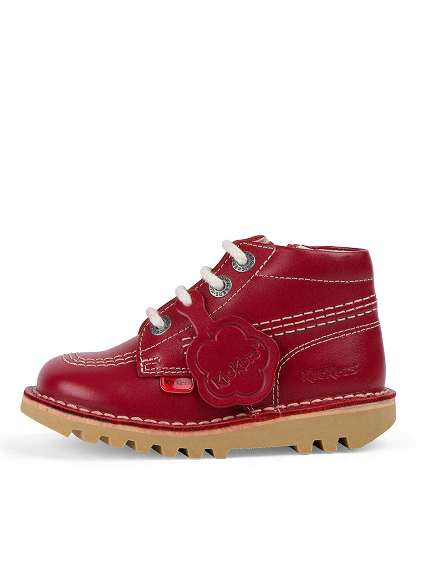 Kickers Kick Hi Zip Boot - Red