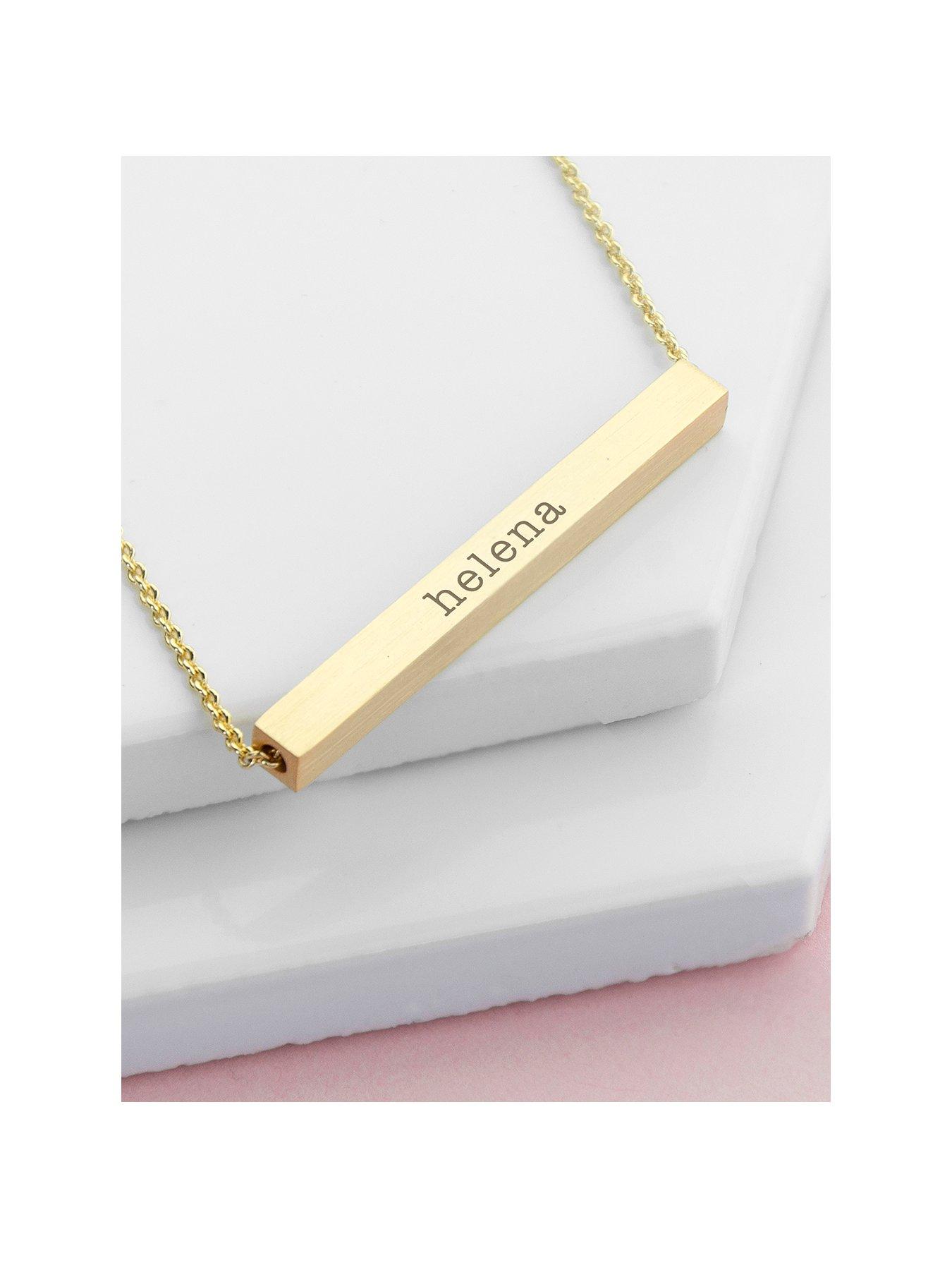 Image of Treat Republic Personalised Horizontal Bar Necklace