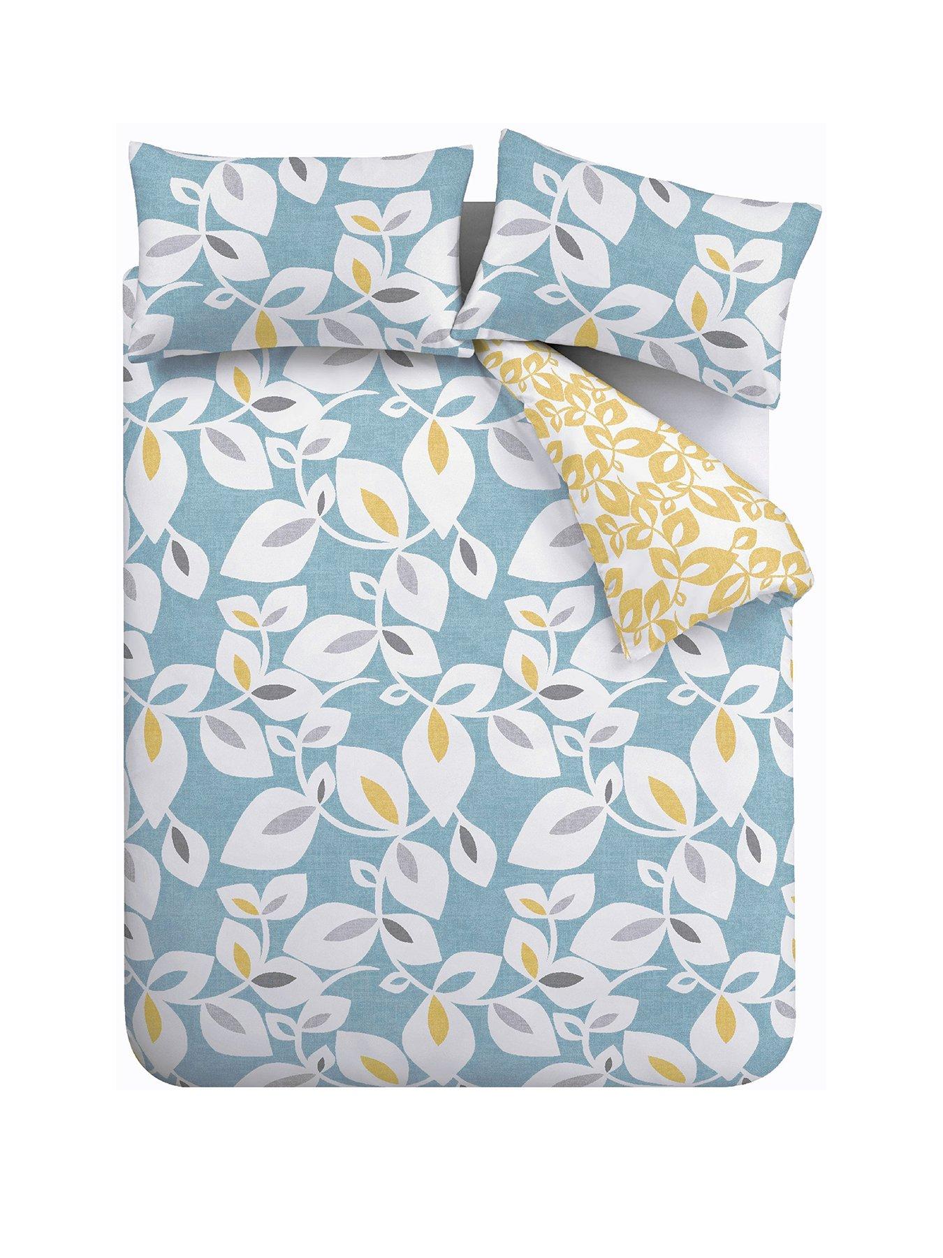 catherine-lansfield-inga-leaf-duvet-cover-set-tealstillFront