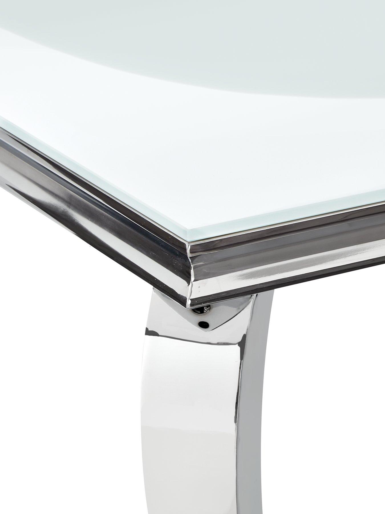 Image 5 of 5 of Very Home Grace 160 cm&nbsp;Rectangle Dining Table&nbsp;+&nbsp;6 Chairs - White/Chrome