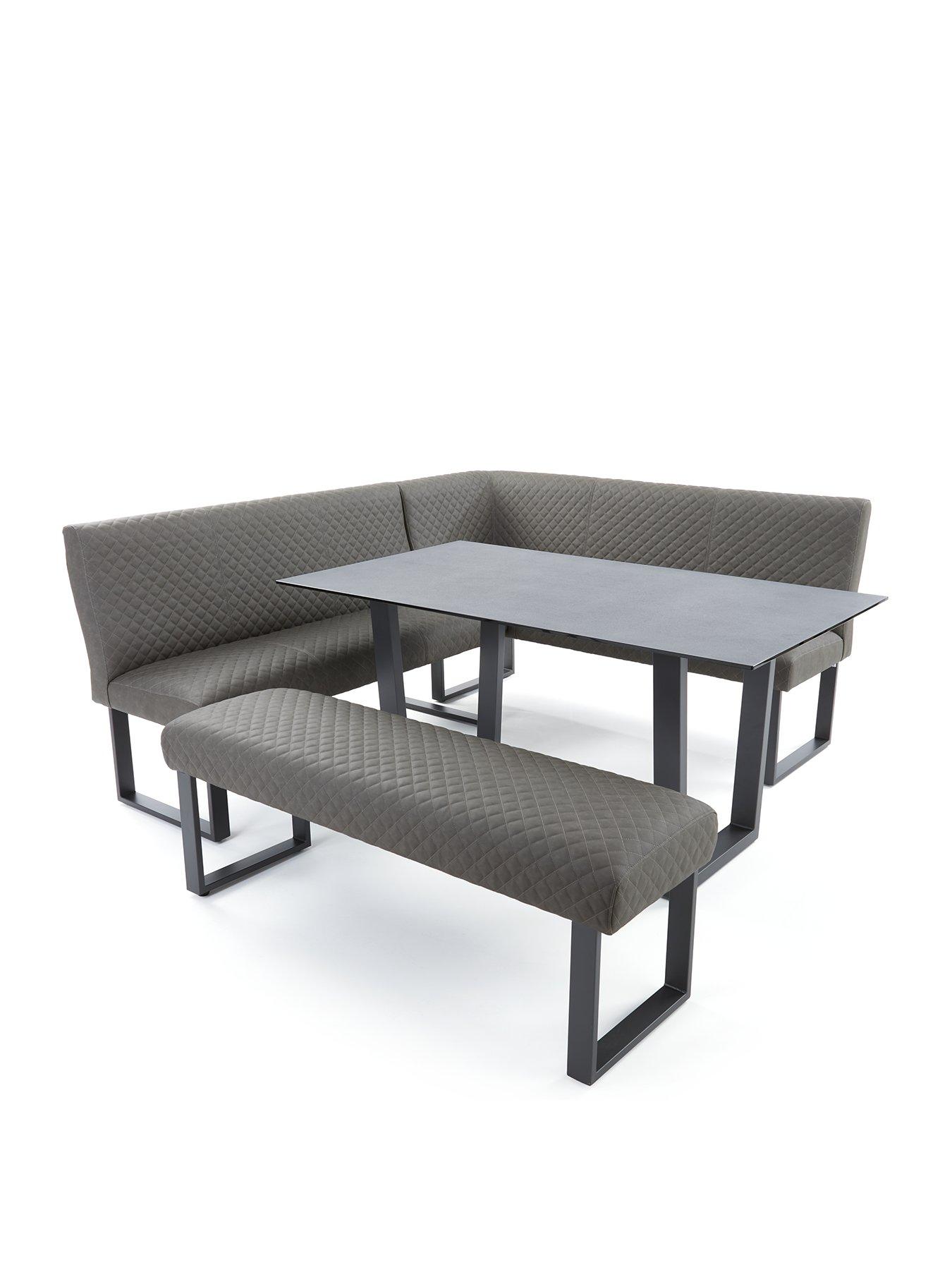 Image 2 of 6 of Very Home Ohio 160&nbsp;cm Long&nbsp;Dining Table +&nbsp;Benches Corner&nbsp;Dining Set