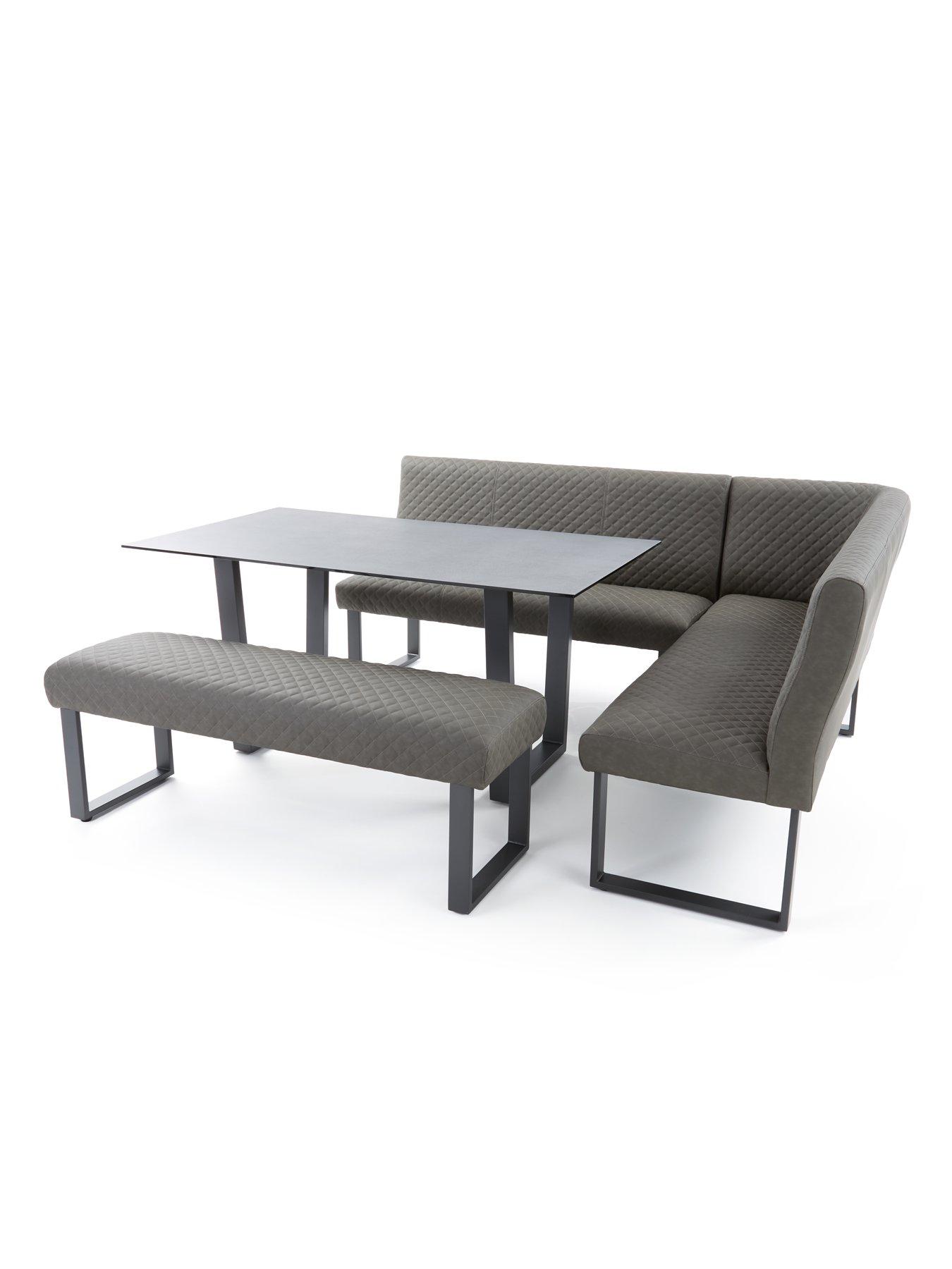 Image 4 of 6 of Very Home Ohio 160&nbsp;cm Long&nbsp;Dining Table +&nbsp;Benches Corner&nbsp;Dining Set