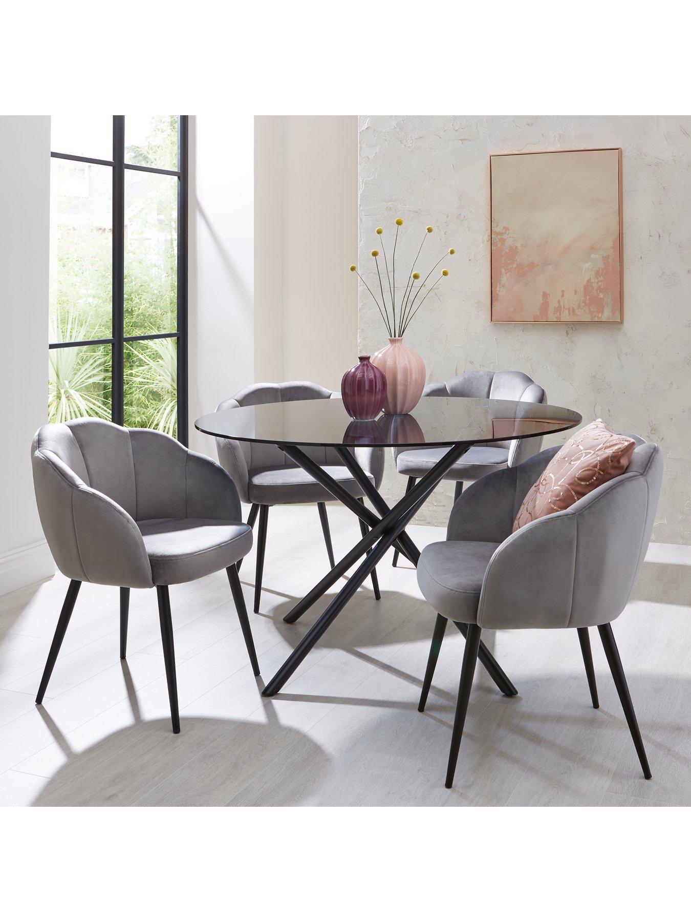 the-very-collection-pair-of-angel-scallop-dining-chairs-grey-velvet--fscreg-certified