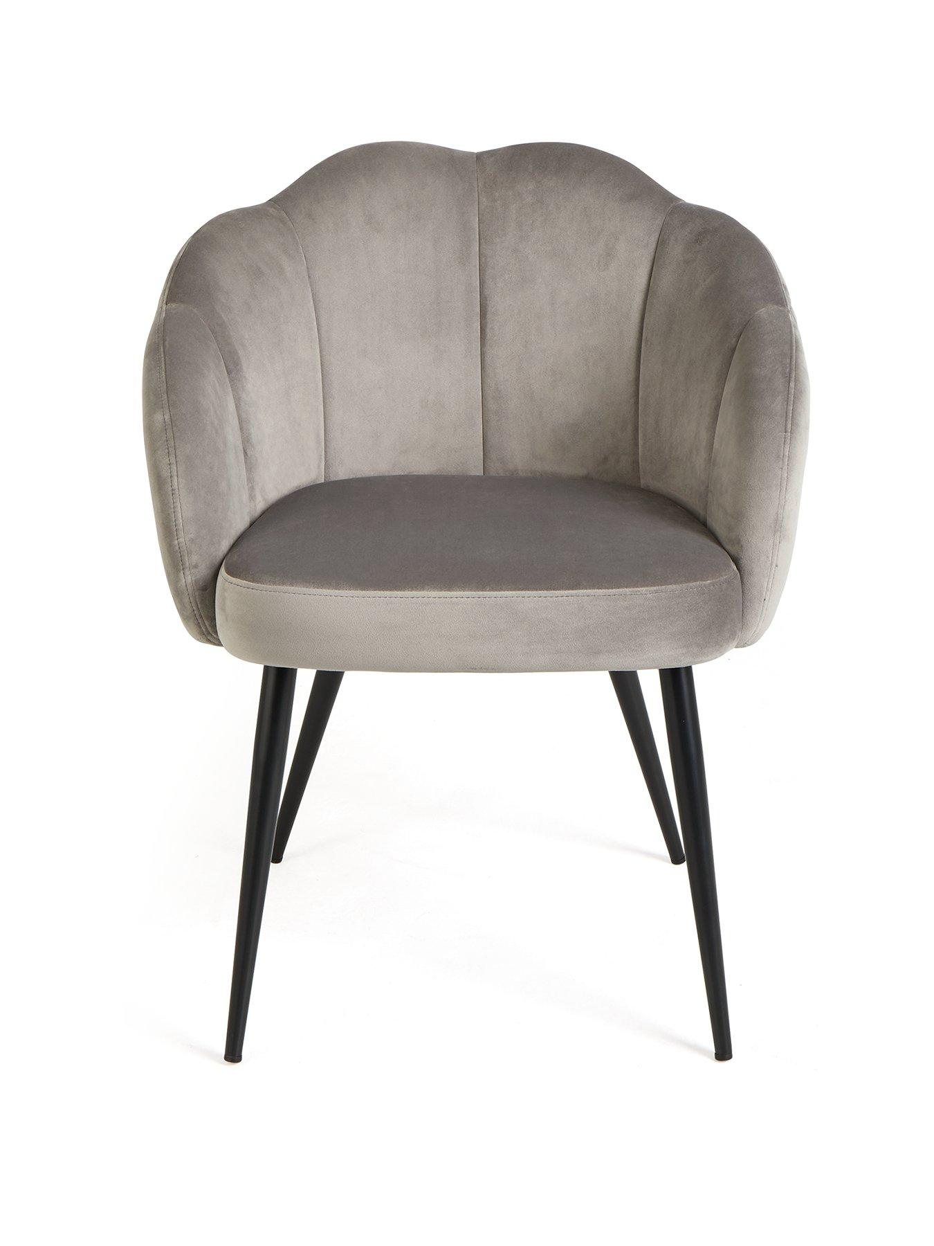 very-home-pair-of-angel-scallop-dining-chairs-grey-velvet--fscreg-certifiedback