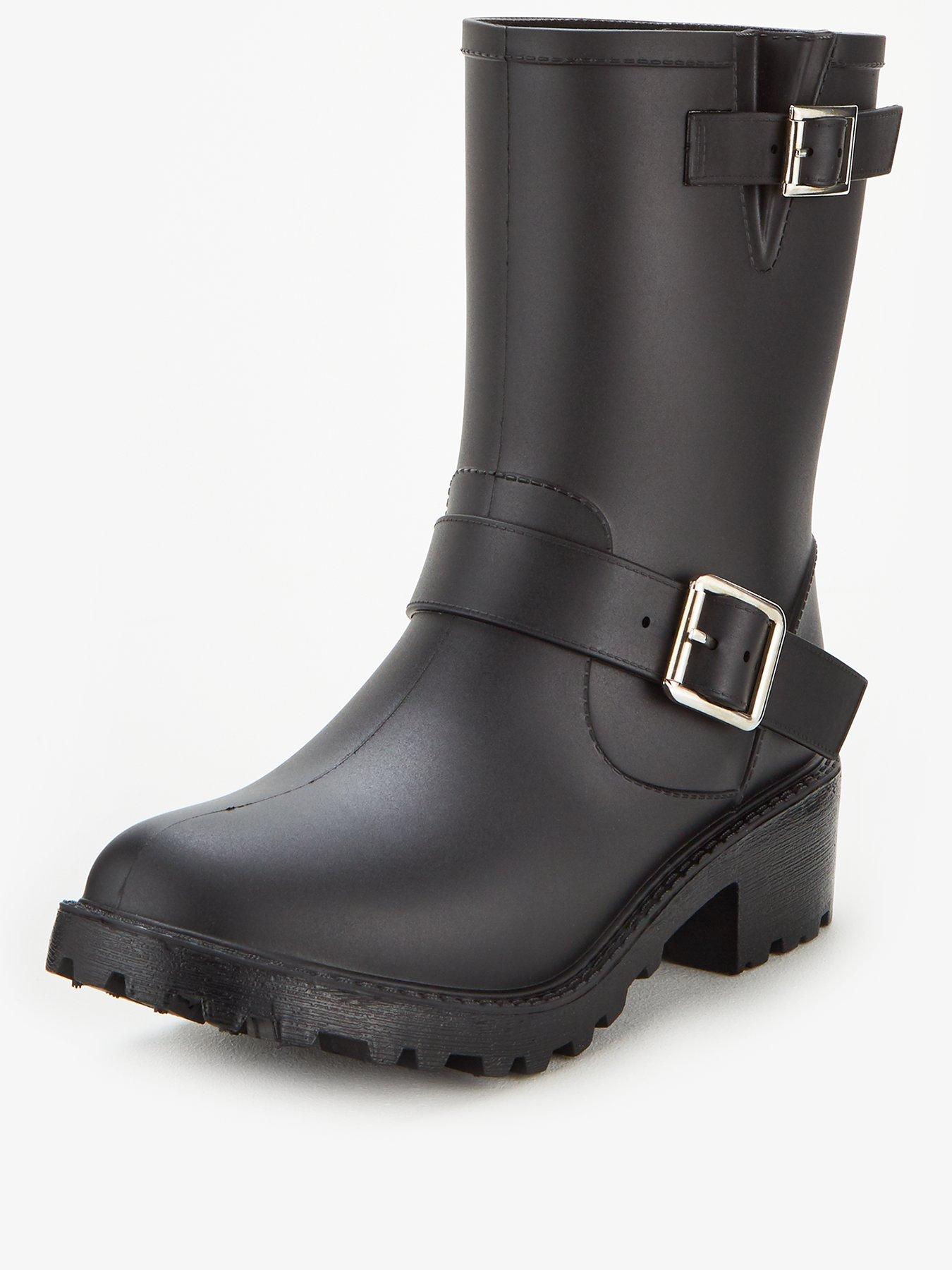 Biker cheap wellington boots