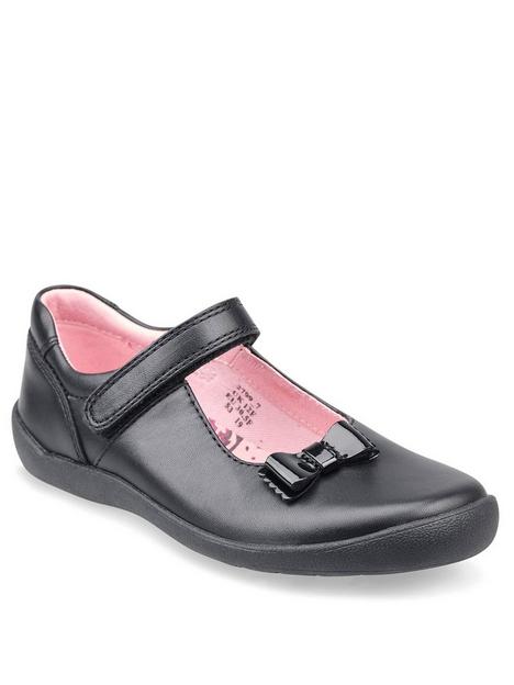 start-rite-girls-gigglenbspleather-bow-mary-jane-school-shoes-with-unicorn-footbed-black