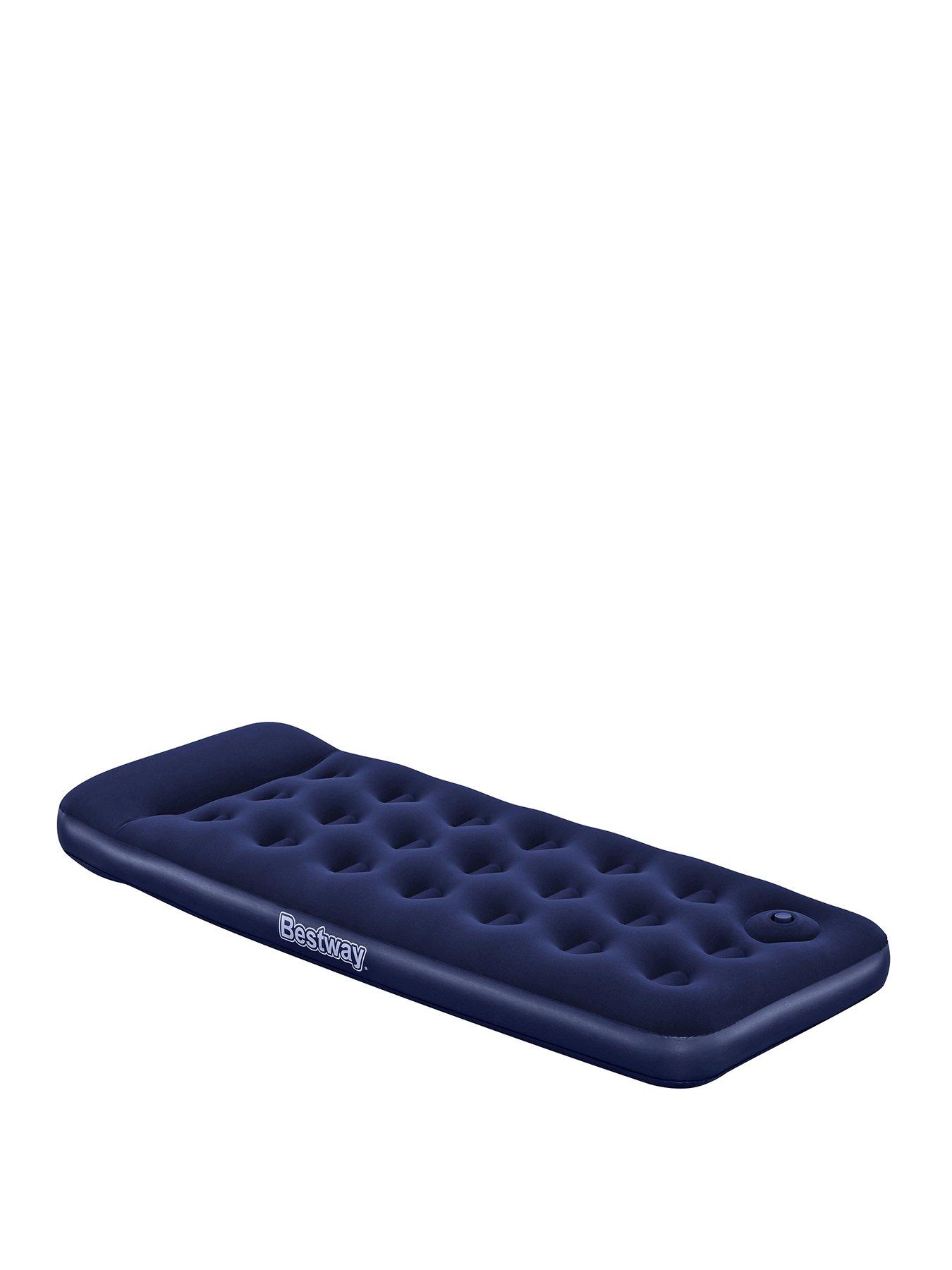 Image 1 of 7 of Bestway Easy Inflate Single Flocked Airbed