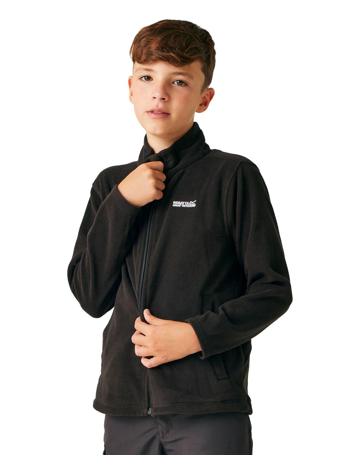 regatta-childrensnbspking-ii-zip-frontnbspfleecenbsp--black