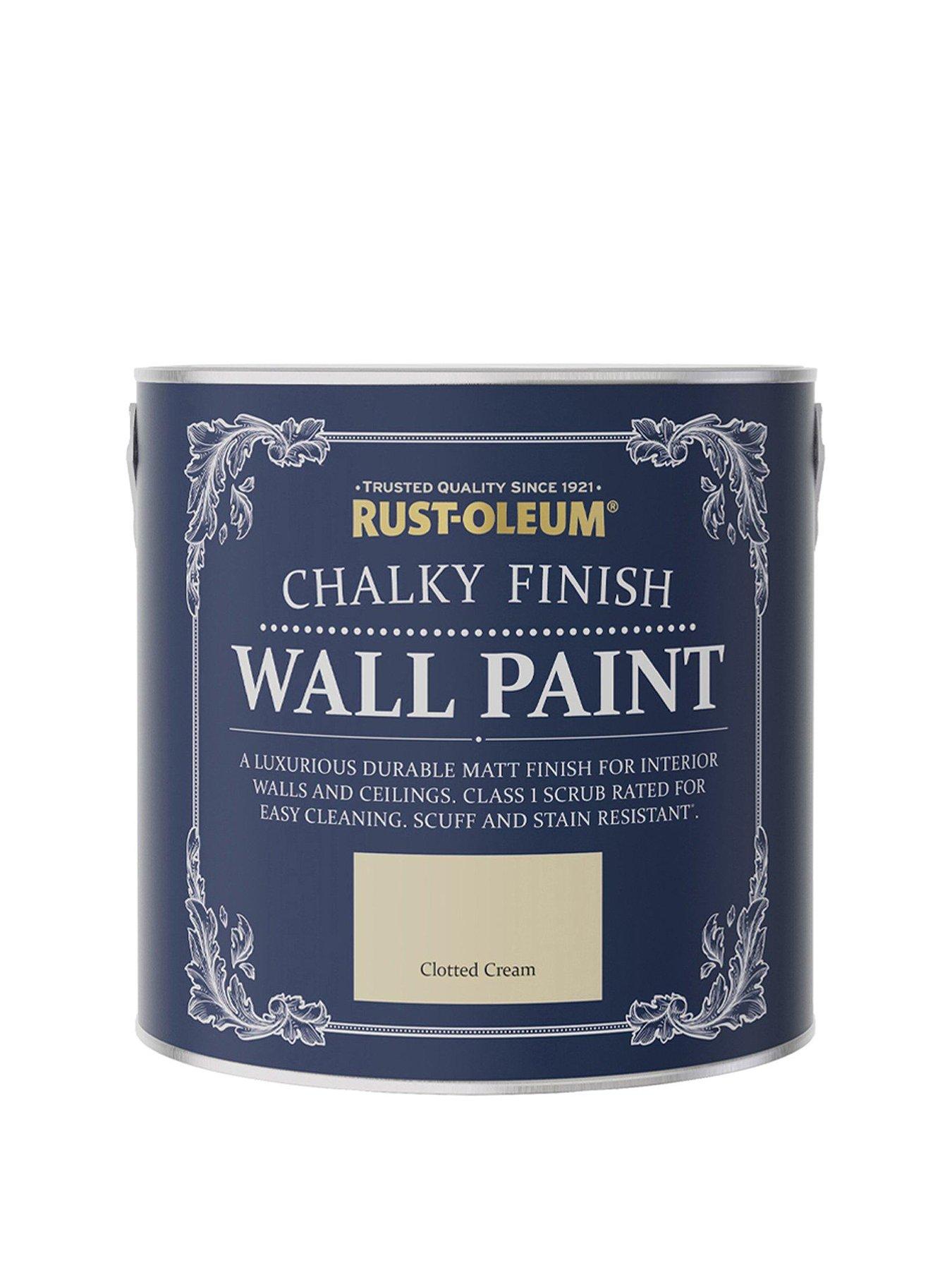 Image 1 of 5 of Rust-Oleum Chalky Finish 2.5-litre Wall Paint &ndash; Clotted Cream