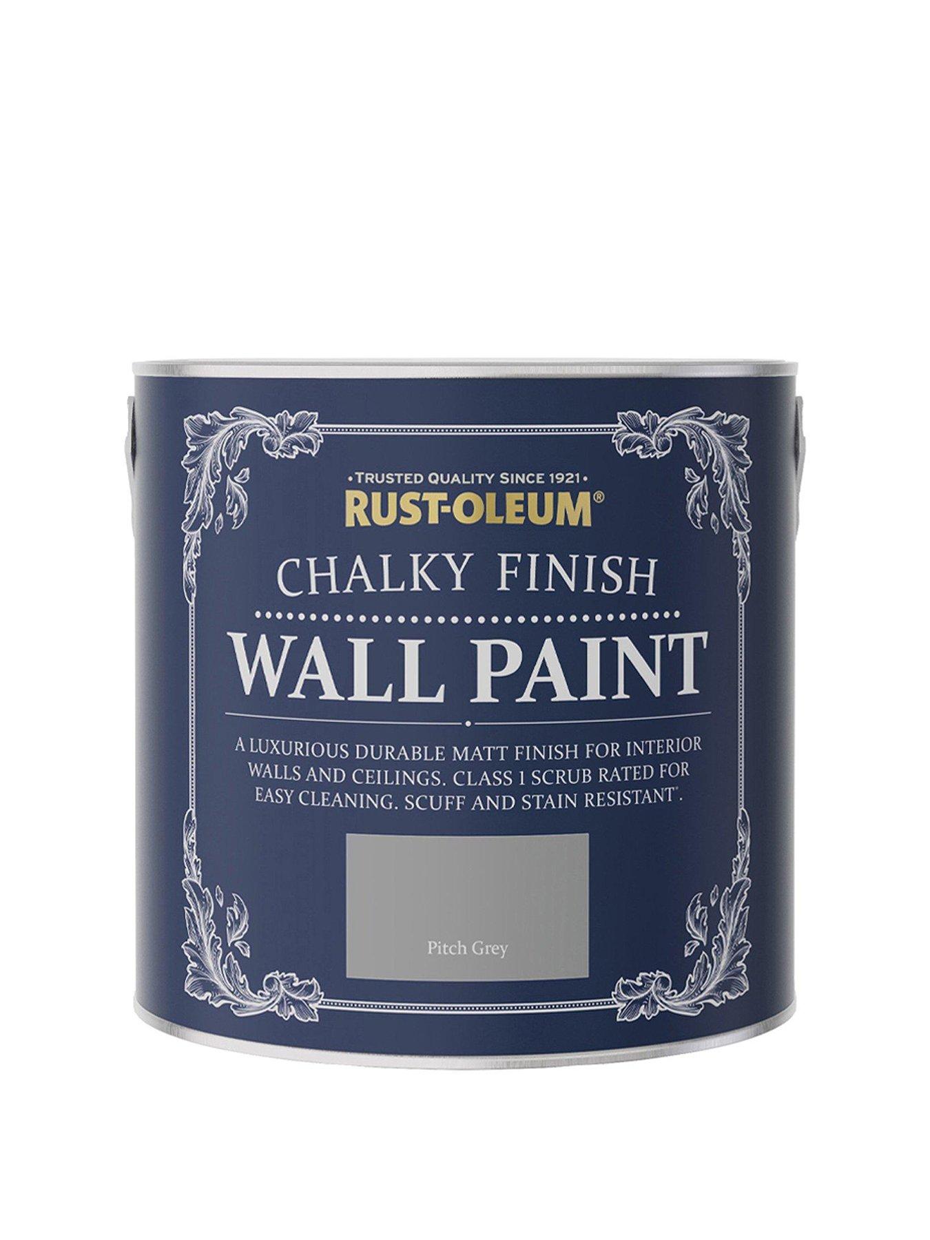 Image 1 of 5 of Rust-Oleum Chalky Finish 2.5-litre Wall Paint &ndash; Pitch Grey