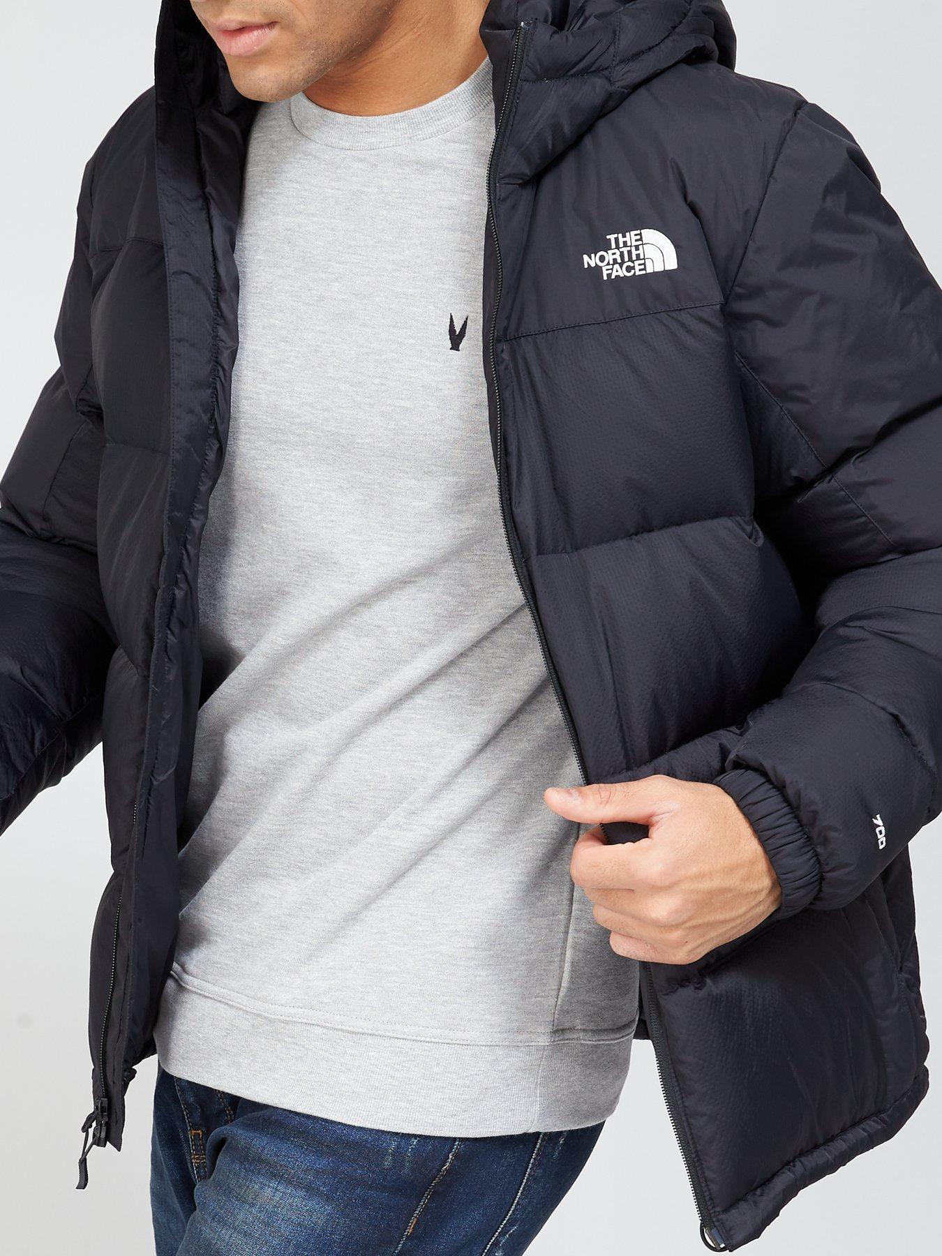 Men's nuptse hotsell hooded down coat