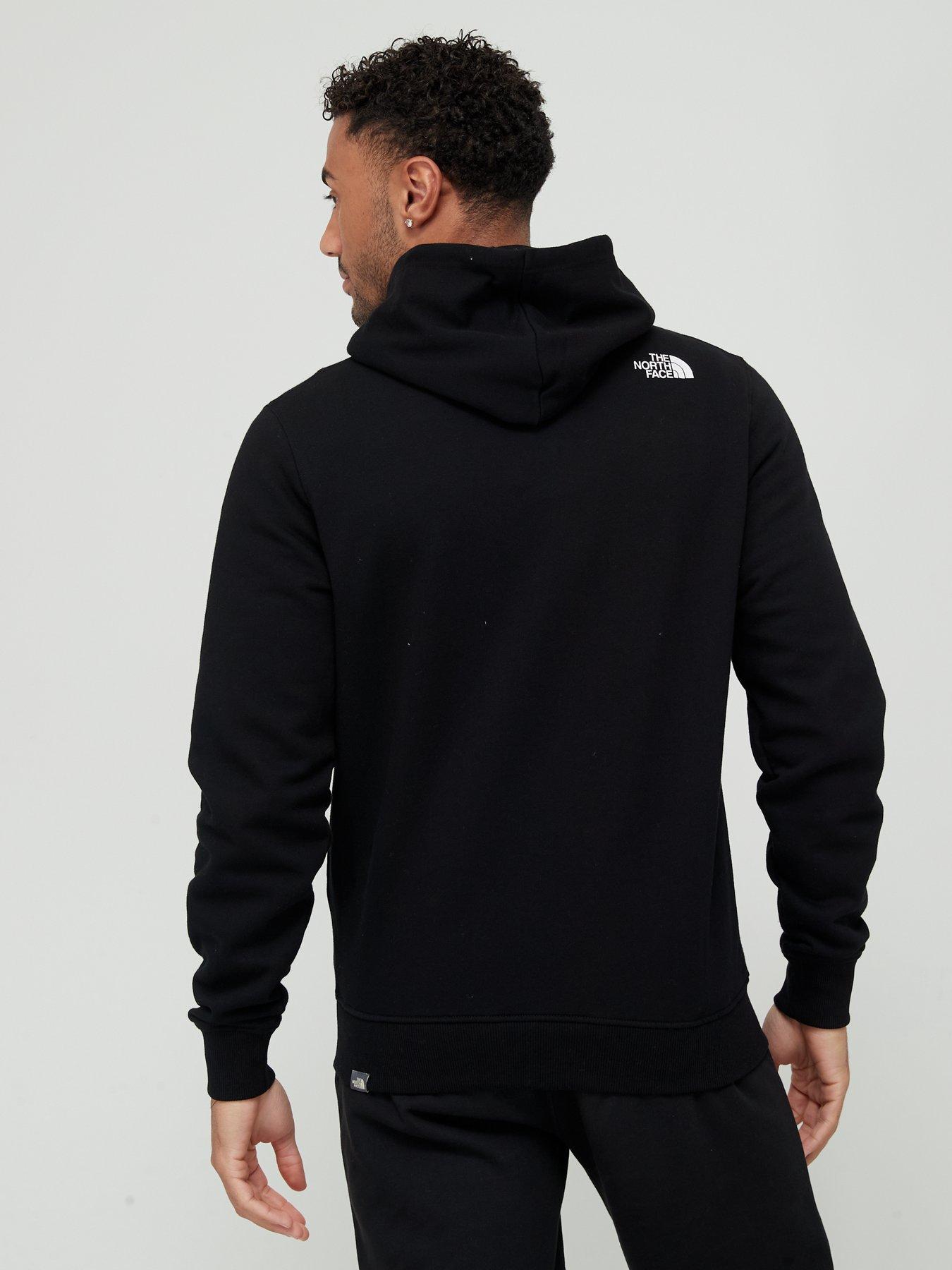 Men s Open Gate Full Zip Hoodie Black White