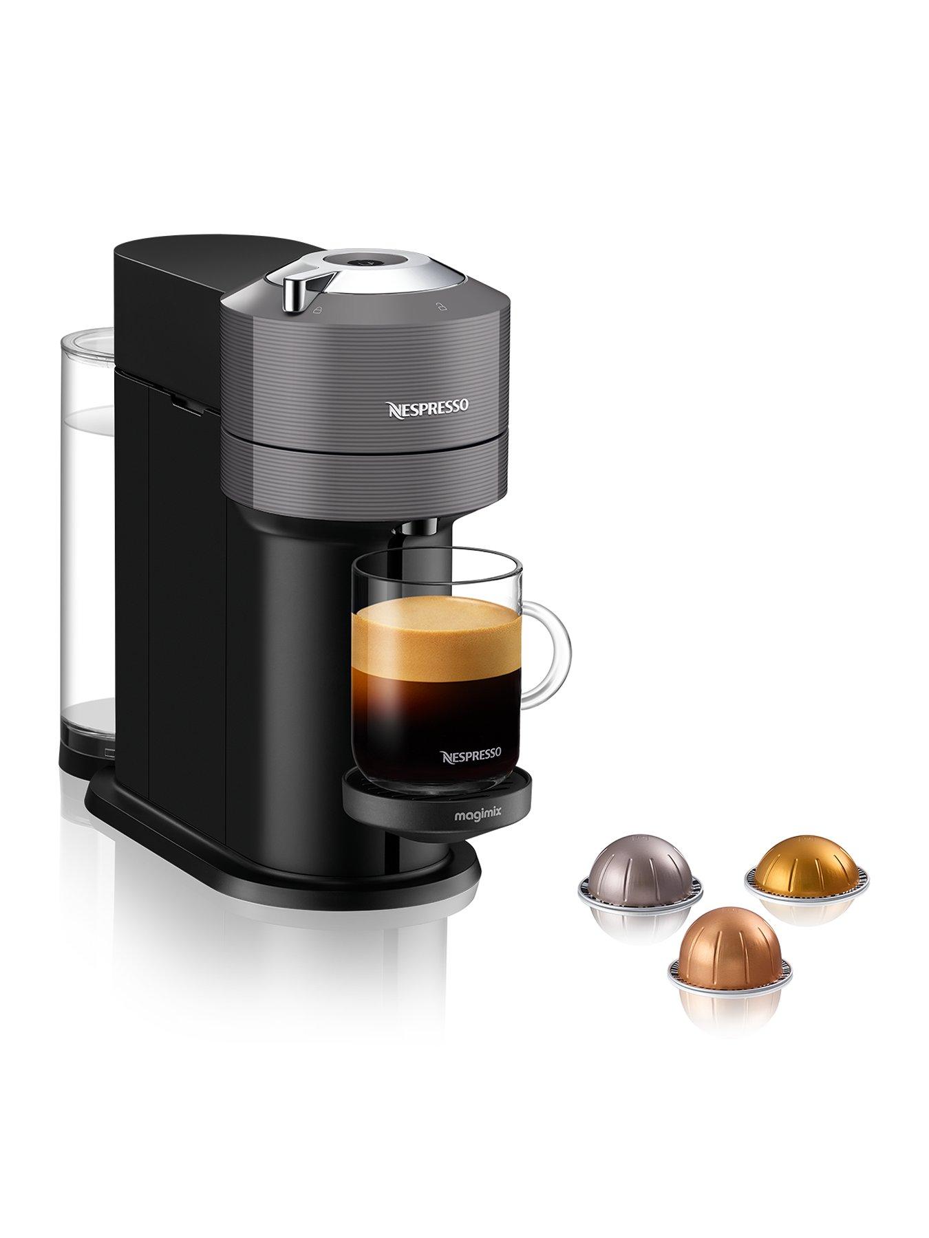 Image 1 of 8 of Nespresso Vertuo Next 11707 Coffee Machine by Magimix - Dark Grey