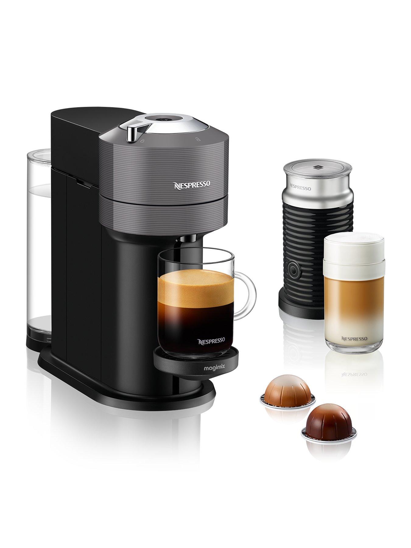 Image 1 of 8 of Nespresso Vertuo Next 11711 Coffee Machine with Milk Frother by Magimix -&nbsp;Dark Grey
