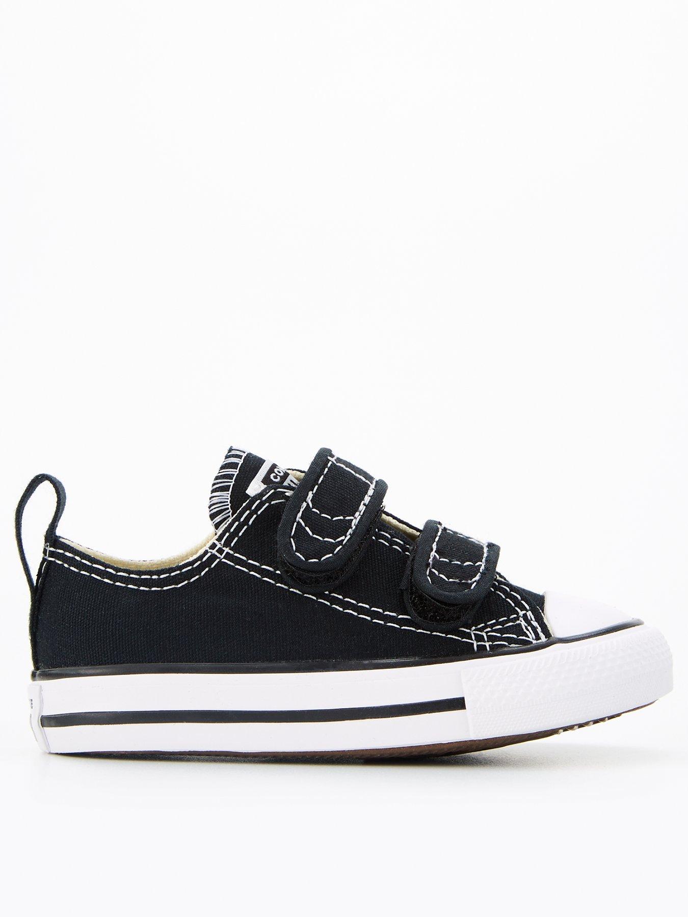 Image 1 of 6 of Converse Chuck Taylor All Star Ox 2v Infant Trainer - Black