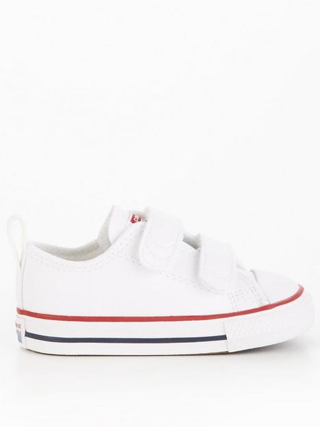converse-infant-unisex-easy-on-velcro-leather-ox-trainers-trainers-white