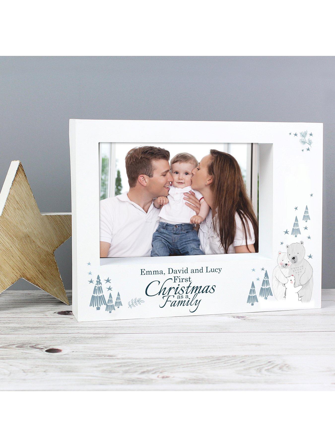 Image 3 of 3 of Personalised Our First Family Christmas Photo Frame