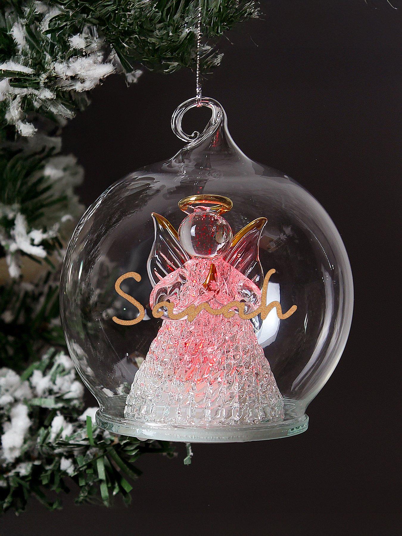 Image 2 of 3 of The Personalised Memento Company Personalised Angel Bauble