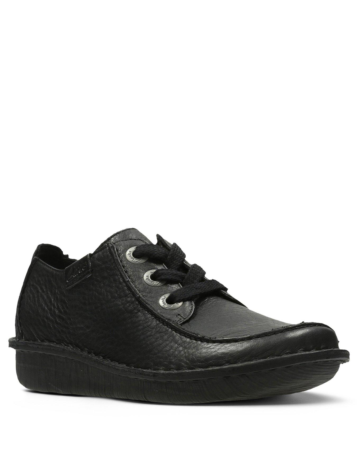 clarks-funny-dream-lace-up-flat-shoe-black