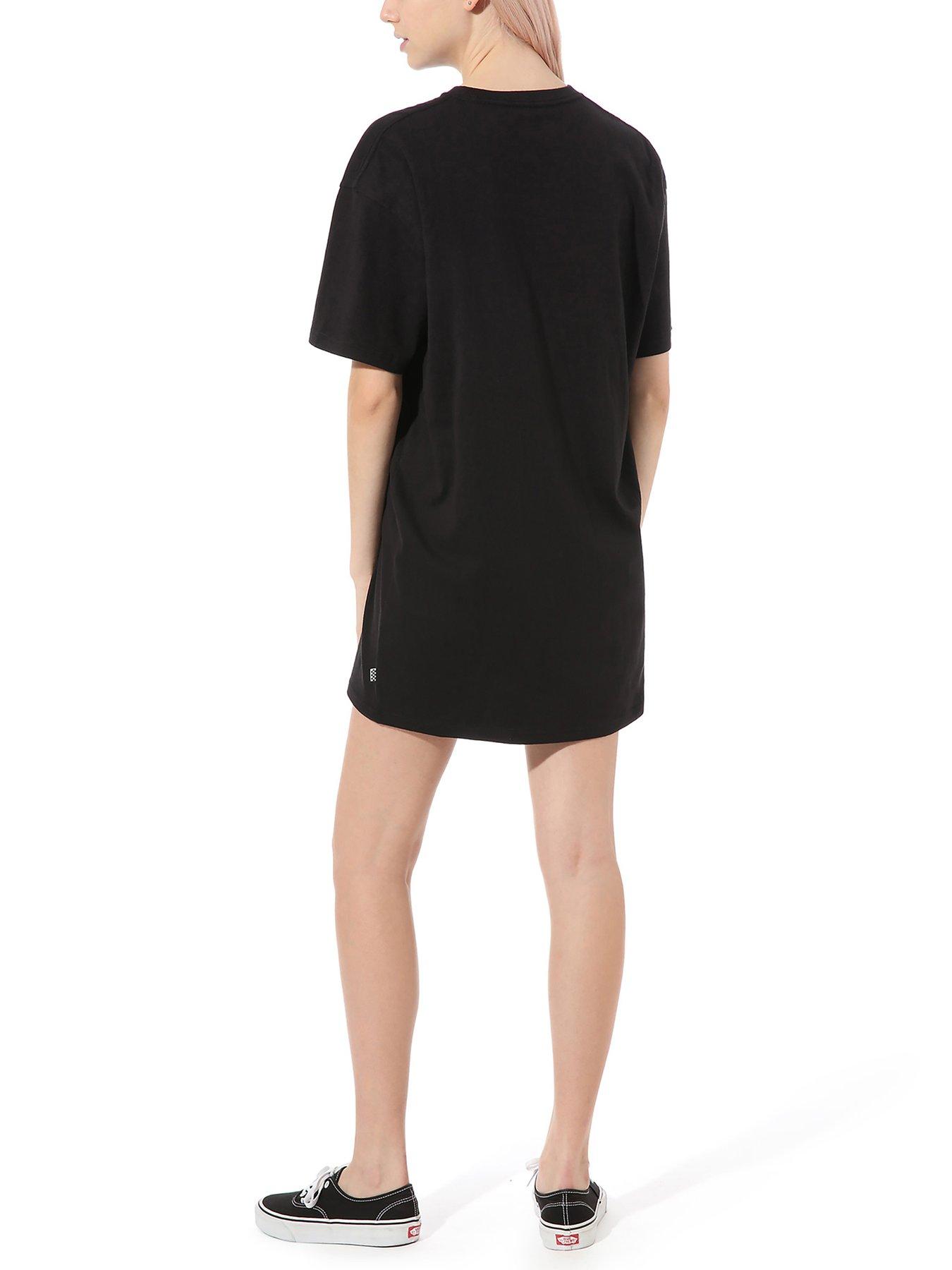 vans-womens-logo-tee-dress-blackstillFront