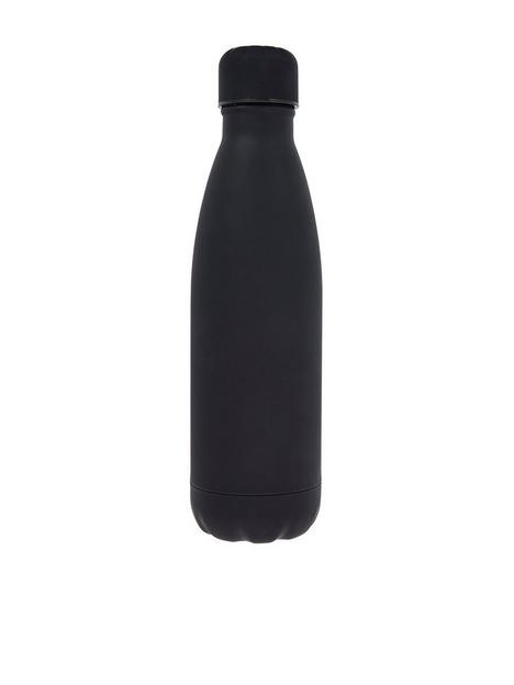 accessorize-plain-double-walled-metal-water-bottle-black