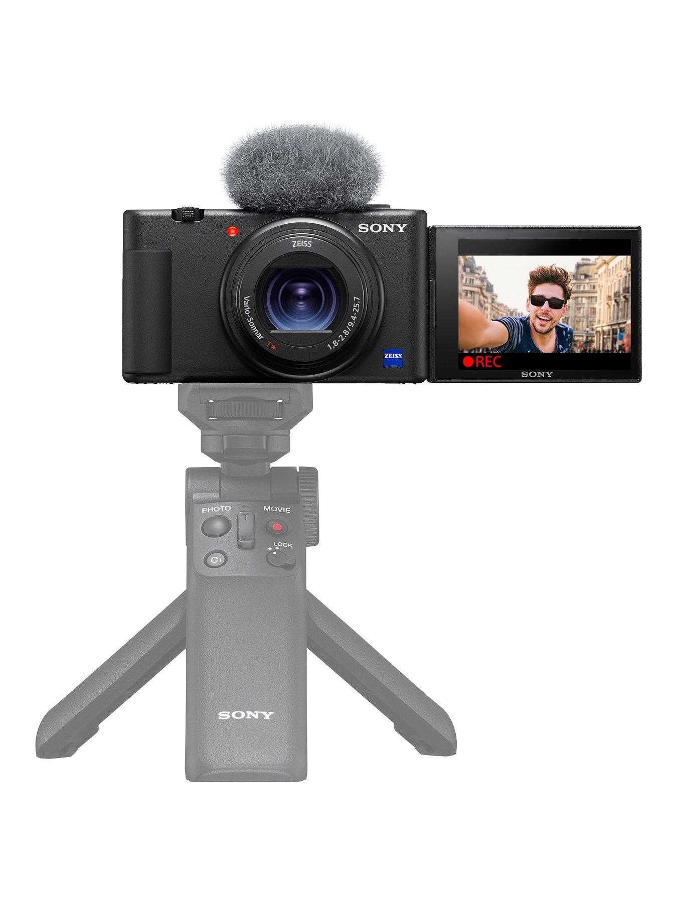 Image 1 of 8 of Sony Vlog Camera ZV-1, Digital Camera (Vari-angle Screen for Vlogging, 4K Video) &amp; Compactible Multifunctional Wireless Handgrip.