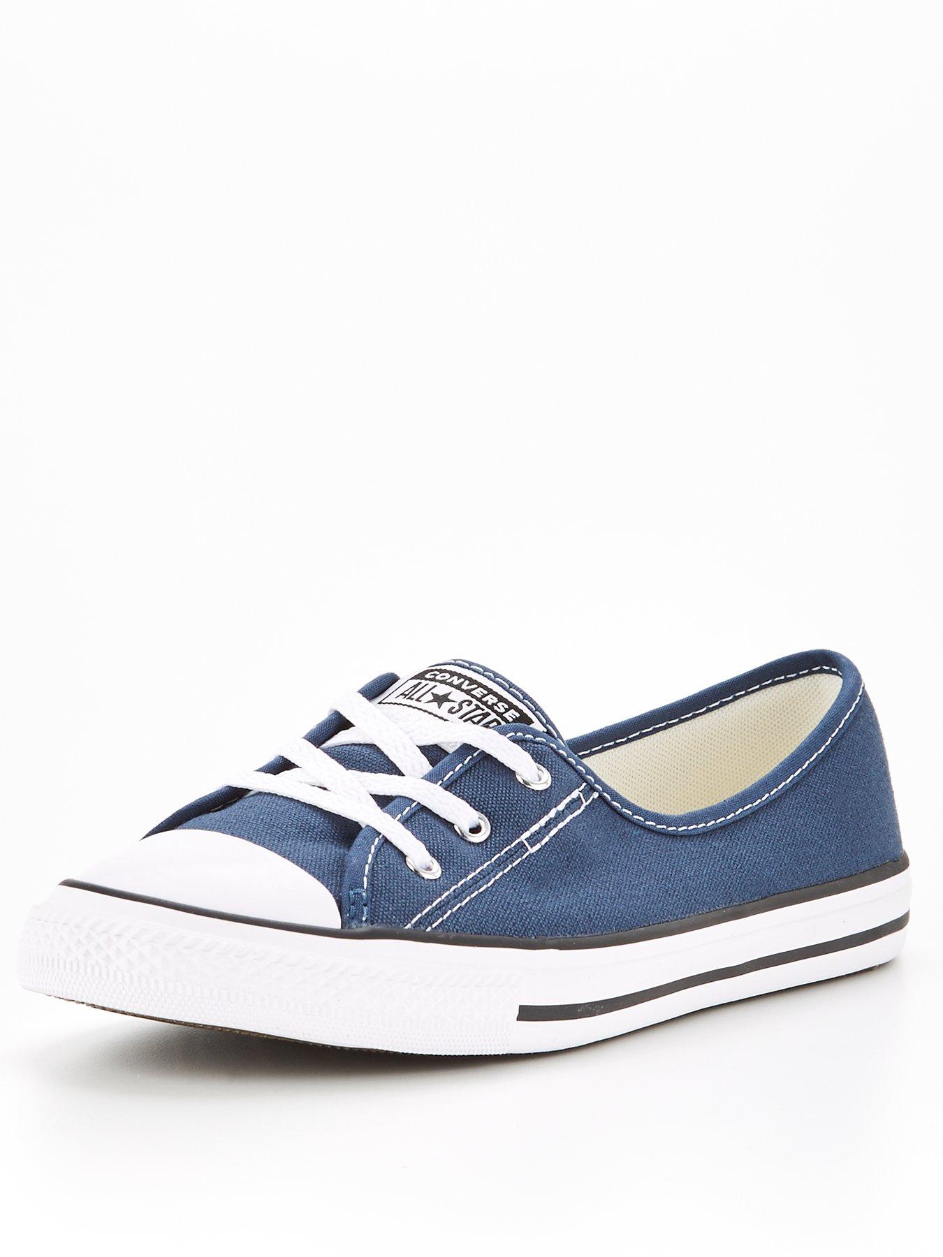 Converse ballet sales navy