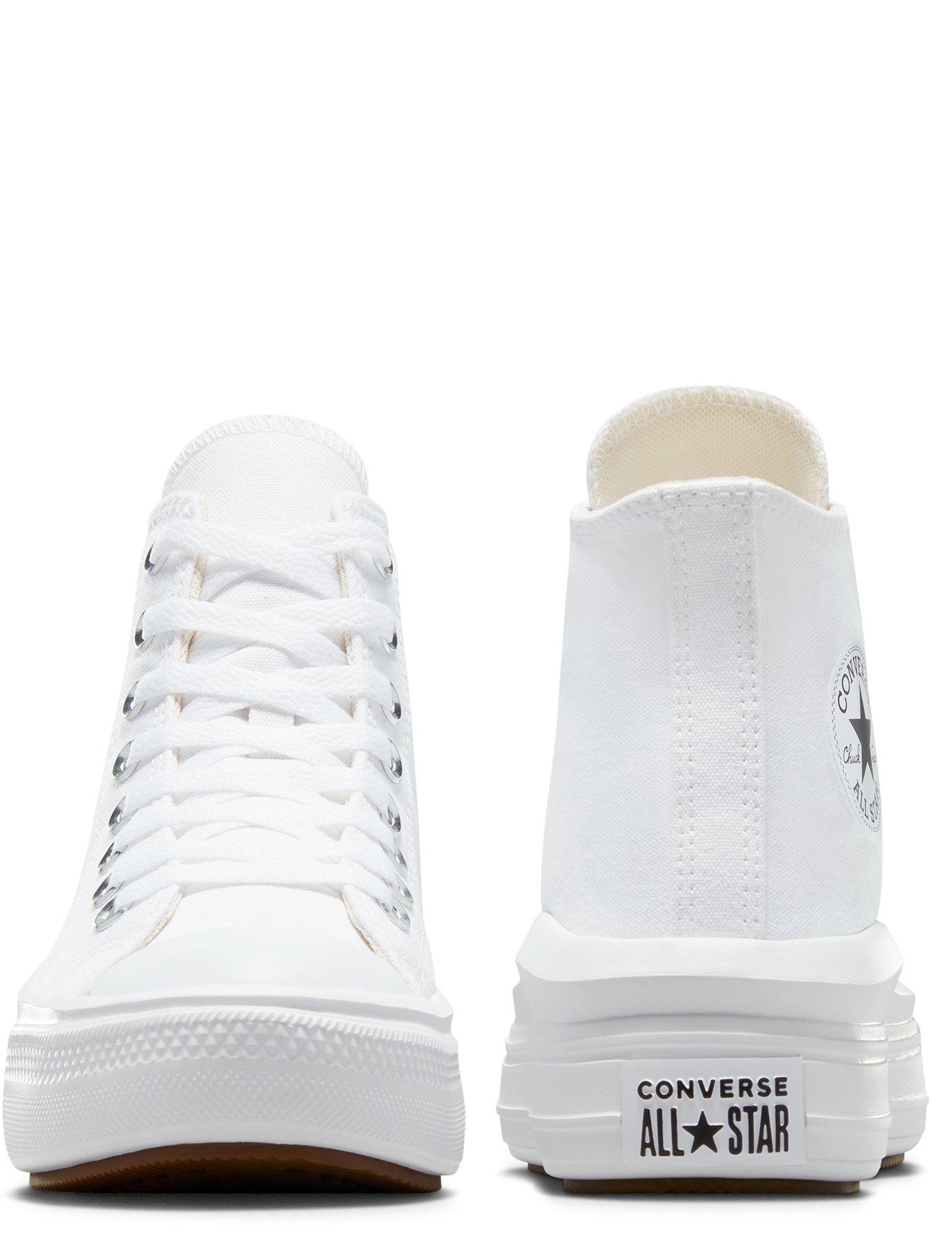 Image 2 of 6 of Converse Womens Move Hi Top Trainers - White