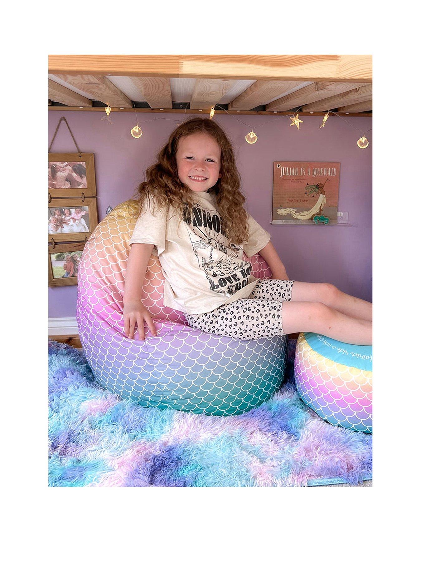 rucomfy-mermaid-ombre-classic-childrens-beanbag