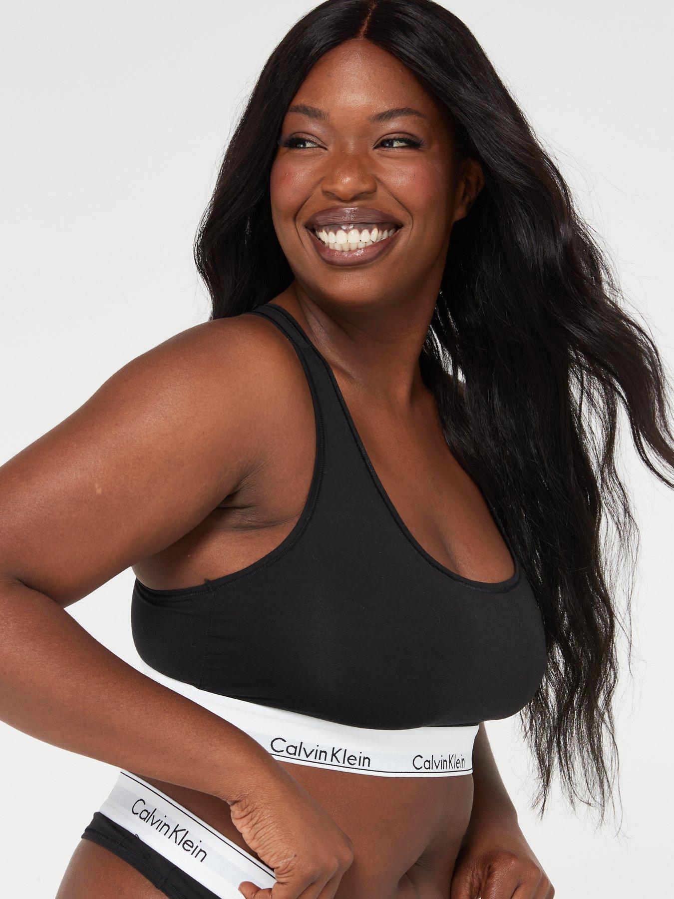 Calvin klein plus size sports outlet bra