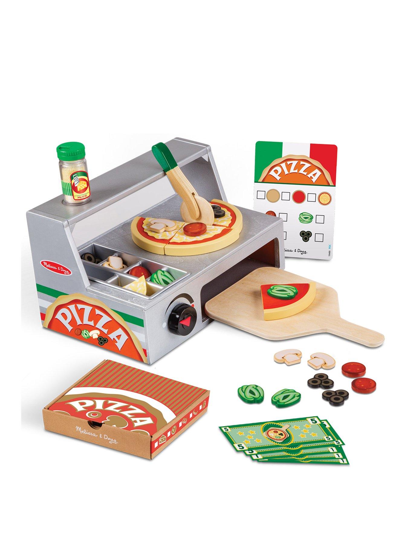 Image 1 of 6 of Melissa & Doug Top &amp; Bake Pizza Counter Play Set