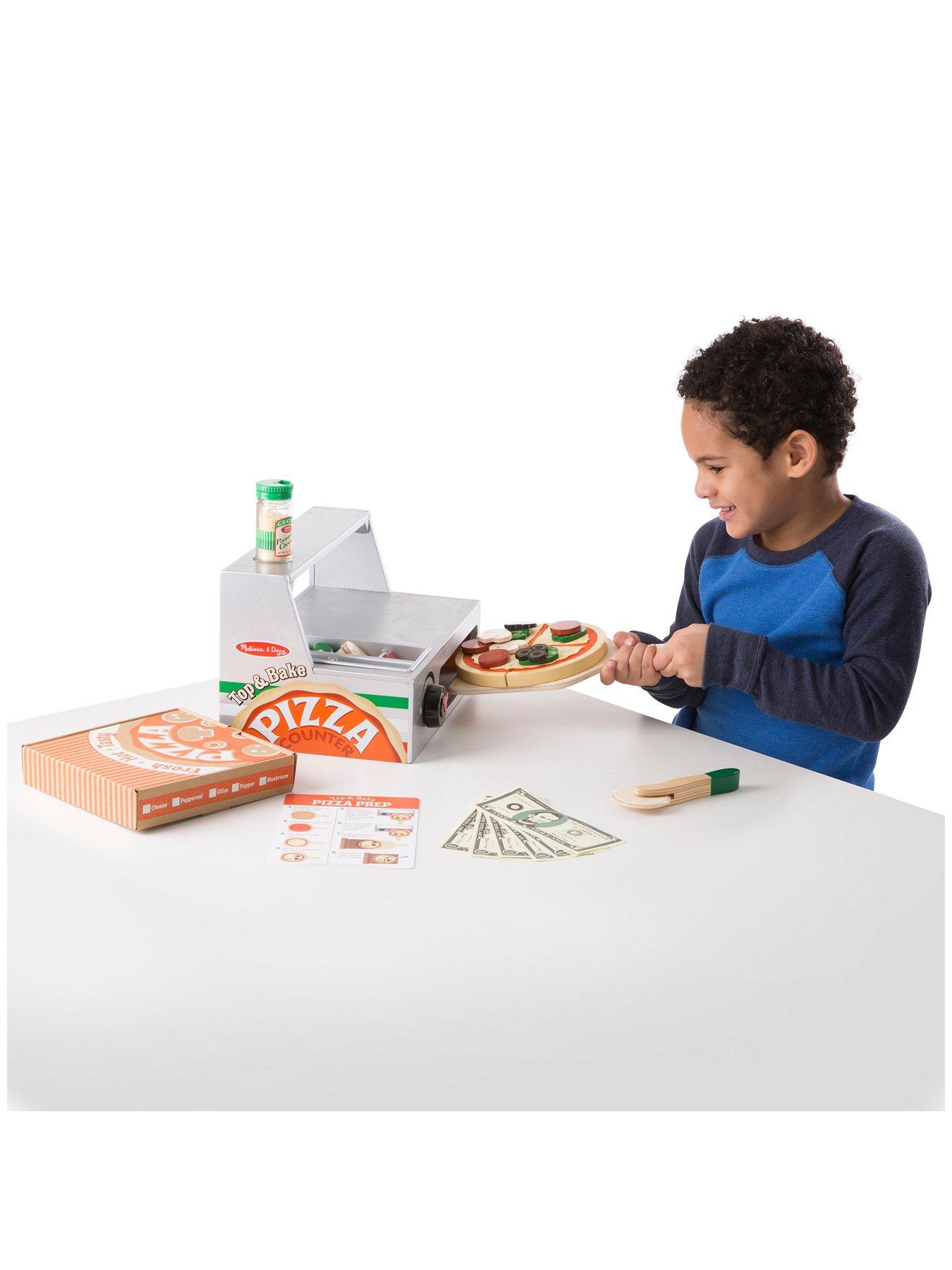 Image 4 of 6 of Melissa & Doug Top &amp; Bake Pizza Counter Play Set