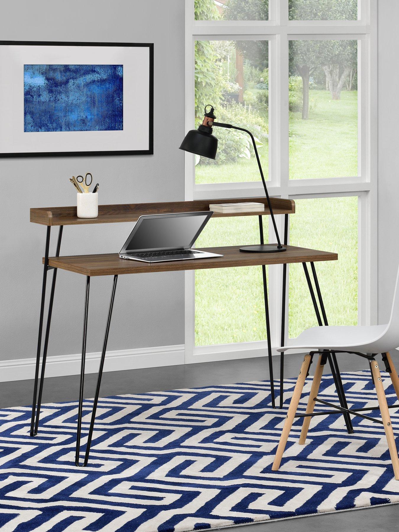 Image of Dorel Home Haven Retro Desk - Walnut
