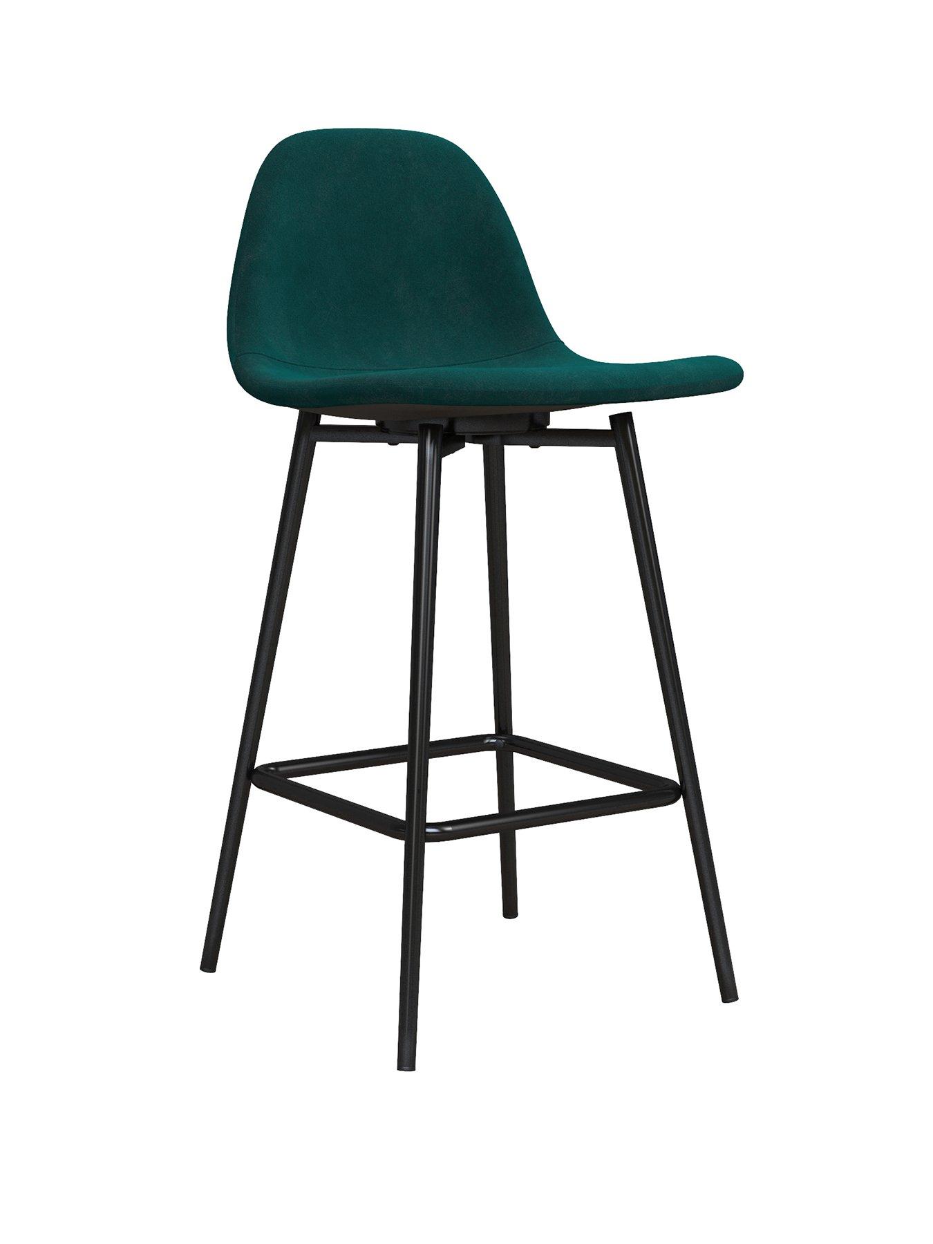 dorel-home-calvin-velvet-bar-stool--greenstillFront