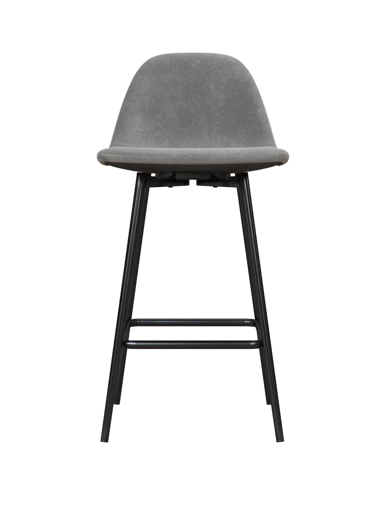 dorel-home-calvin-velvet-bar-stool--greystillFront