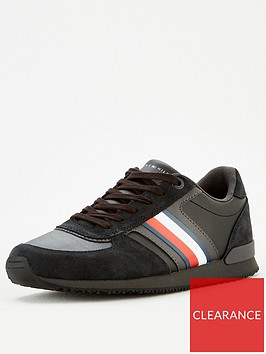 tommy-hilfiger-icon-mix-suede-runner-trainers-blacknbsp