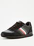 tommy-hilfiger-icon-mix-suede-runner-trainers-blacknbspfront