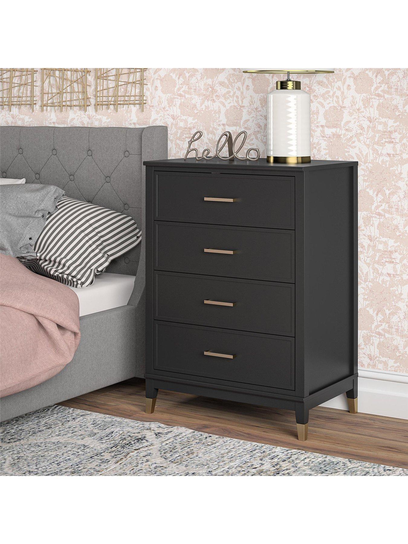 cosmoliving-by-cosmopolitan-westerleigh-4-drawer-chest-blackgold