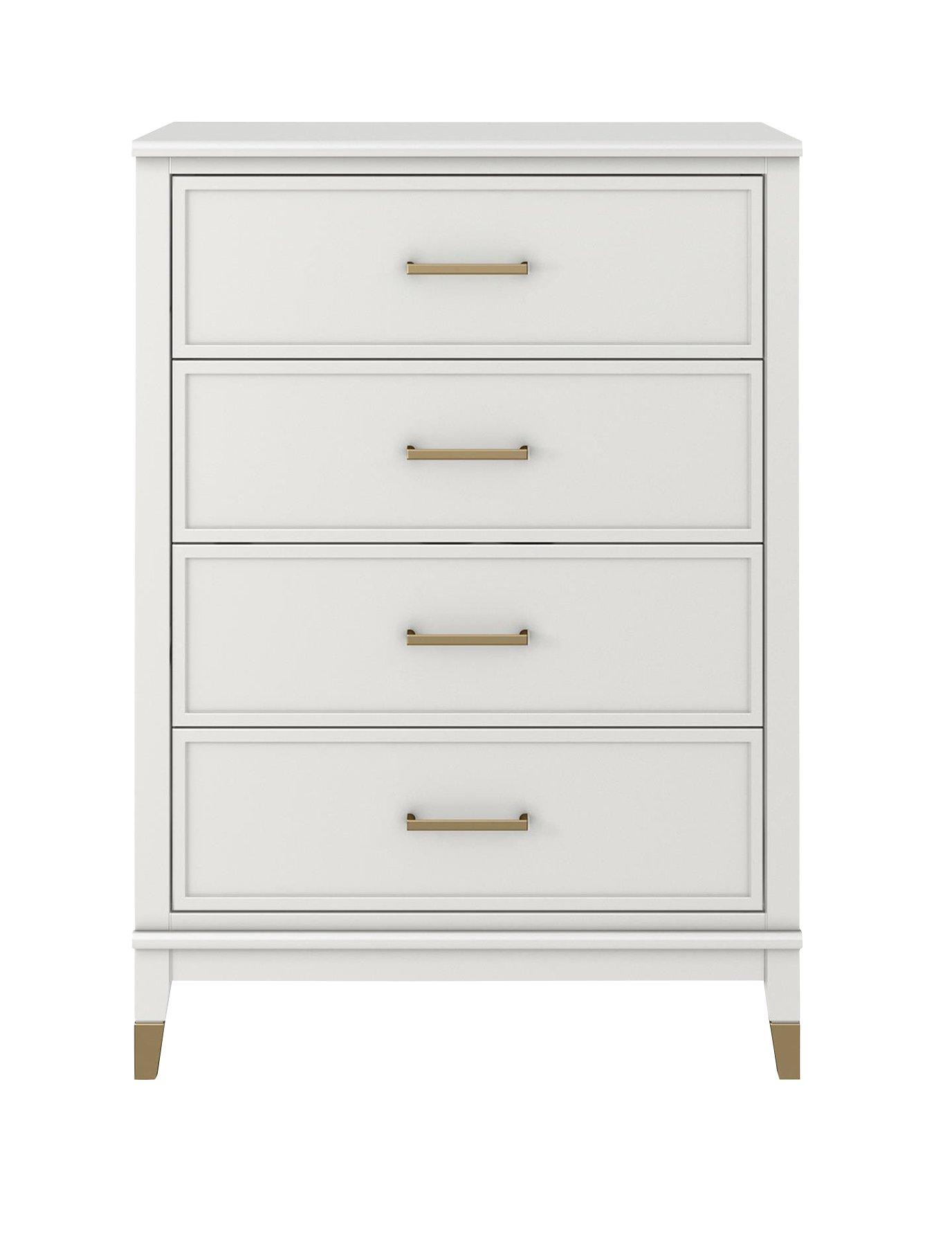 Westerleigh 4 store drawer chest white