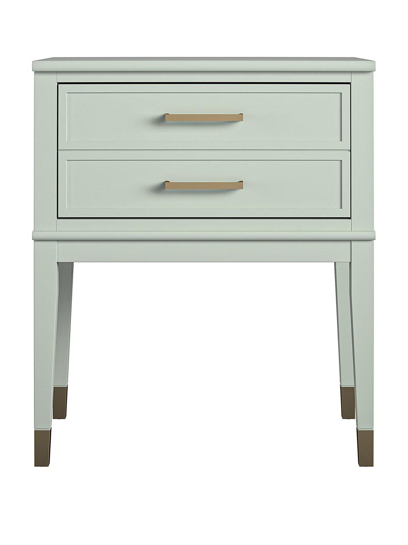 Image 2 of 5 of CosmoLiving by Cosmopolitan Westerleigh Two Drawer Side Table &nbsp;- Green
