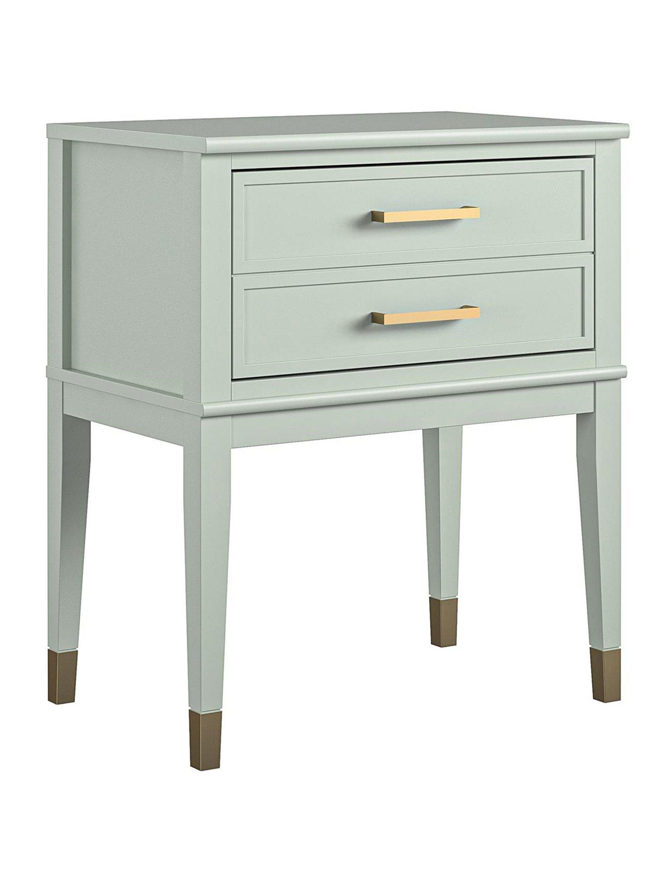 Image 3 of 5 of CosmoLiving by Cosmopolitan Westerleigh Two Drawer Side Table &nbsp;- Green